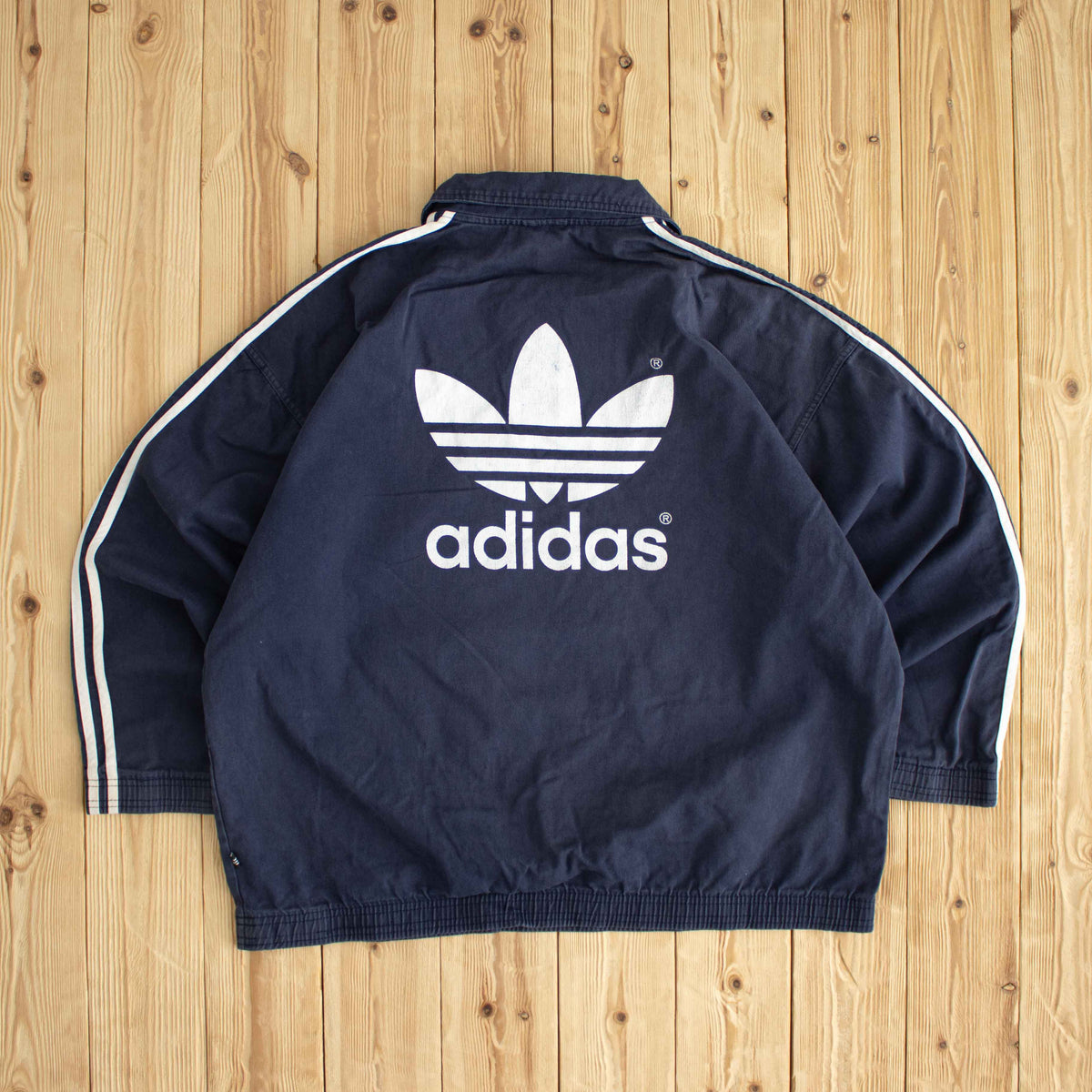 (L/XL) Adidas Vintage Sweatshirt Blue