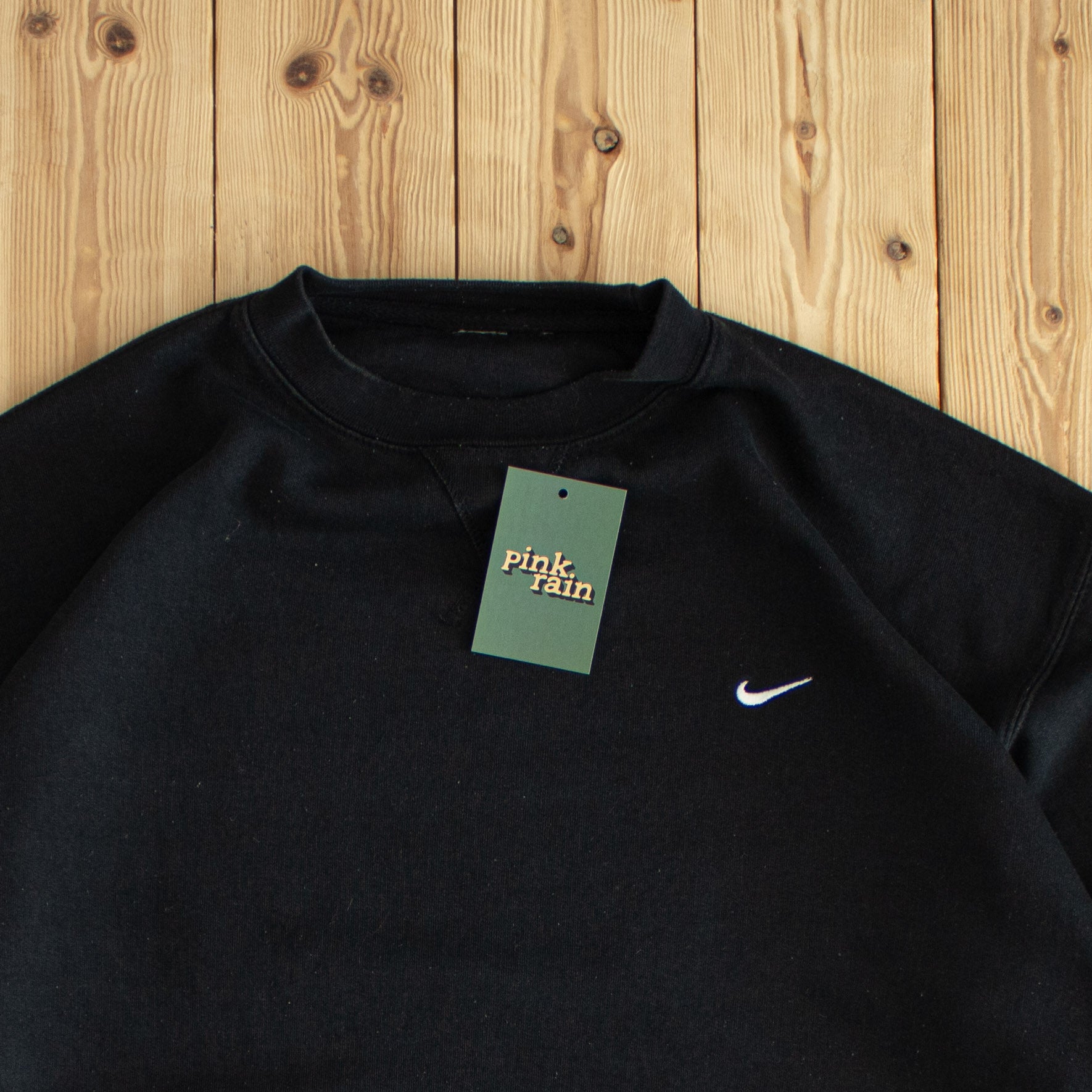 (L) Nike Vintage Essential Embroidered Sweatshirt Black