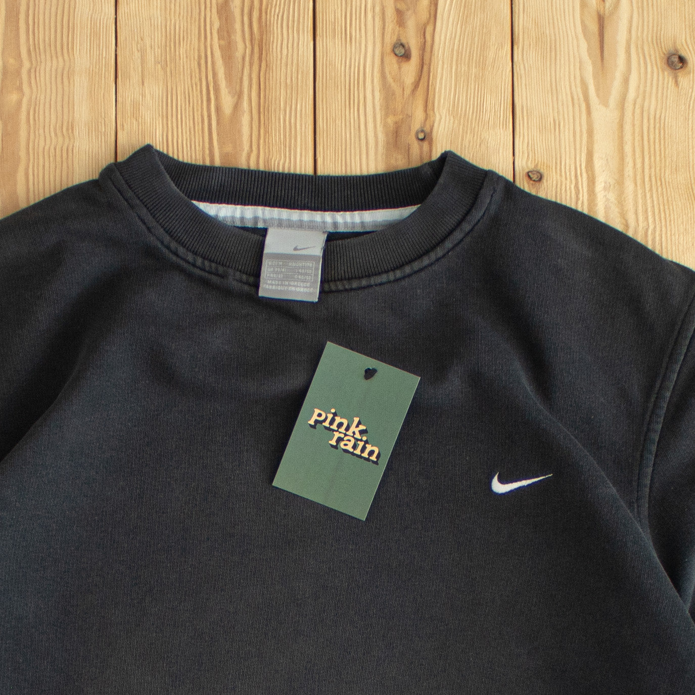 (M) Nike Vintage Essential Embroidered Sweatshirt Black