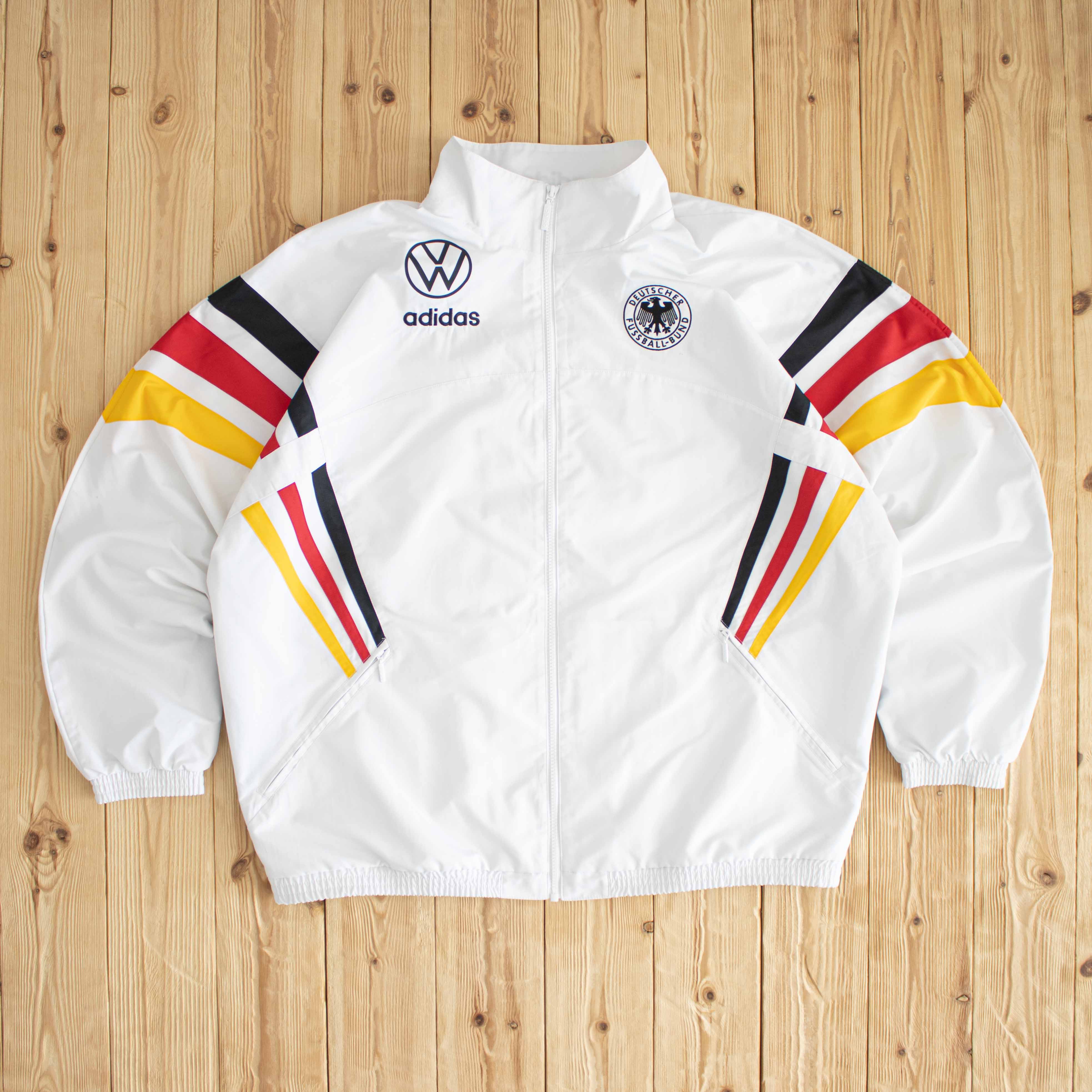 (XL) Adidas Deutscher Fussball-Bund Embroidered Modern Jacket White