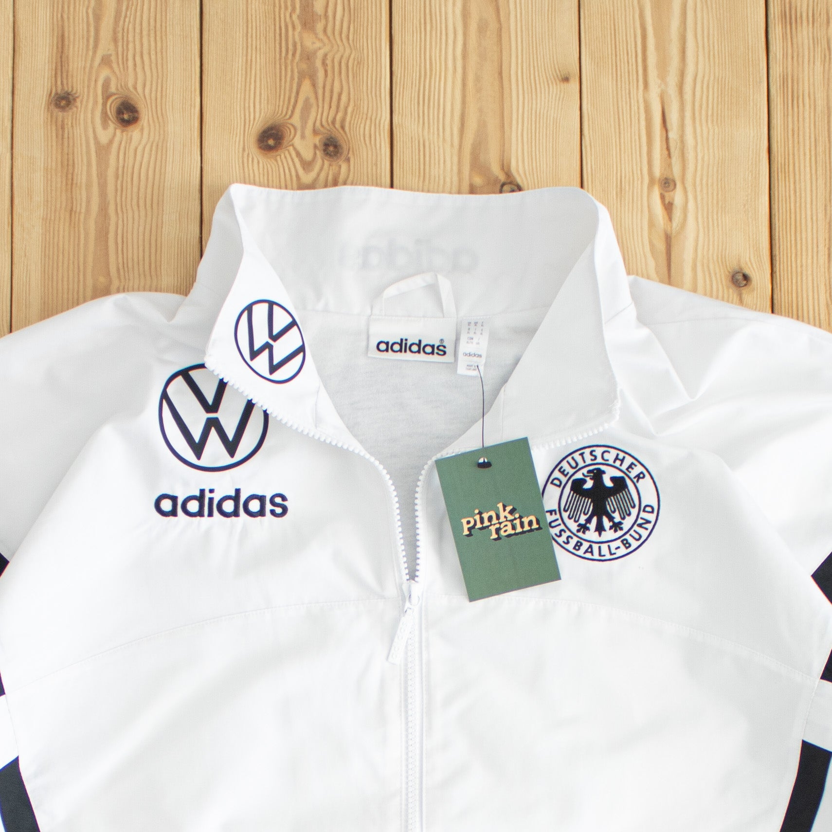 (XL) Adidas Deutscher Fussball-Bund Embroidered Modern Jacket White