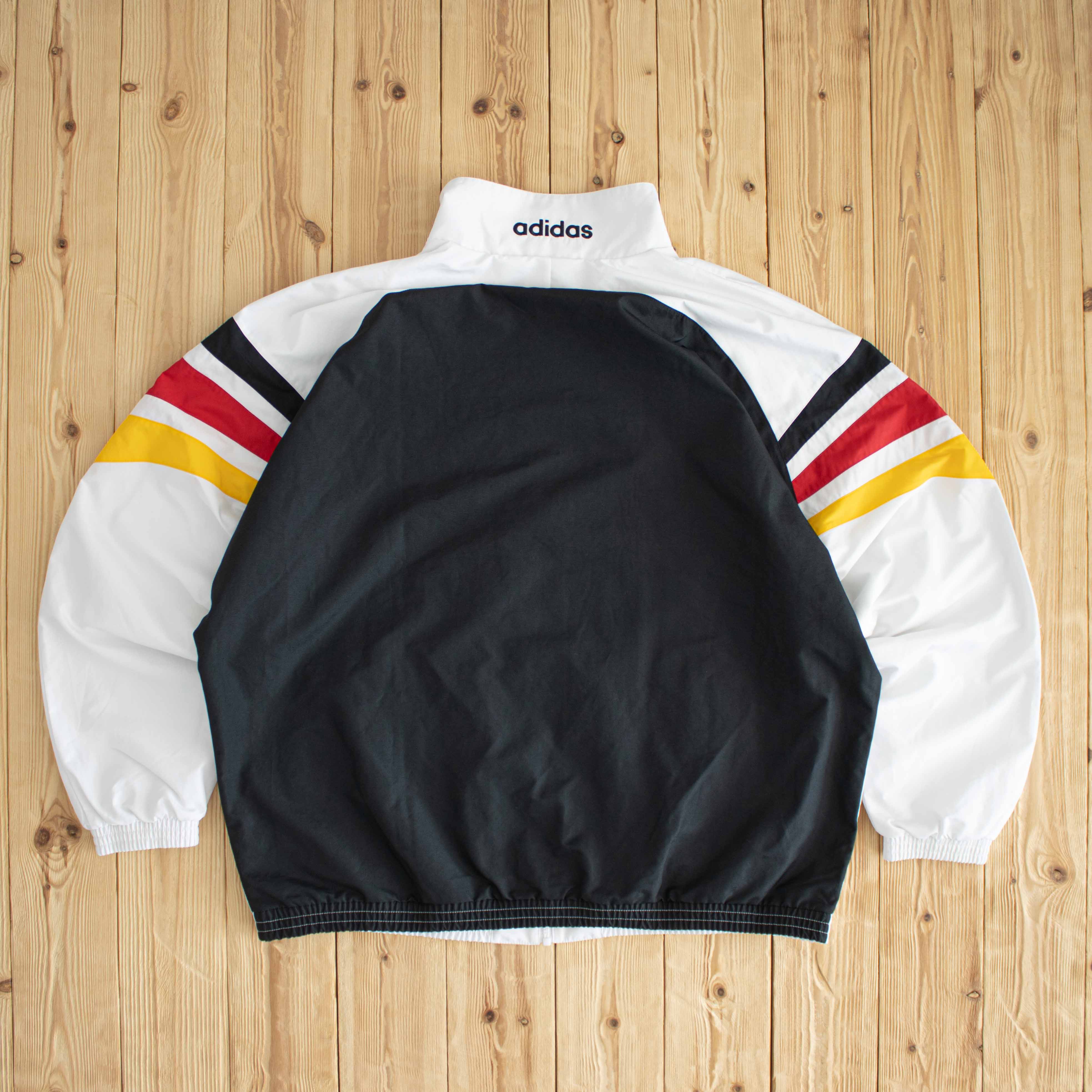 (XL) Adidas Deutscher Fussball-Bund Embroidered Modern Jacket White