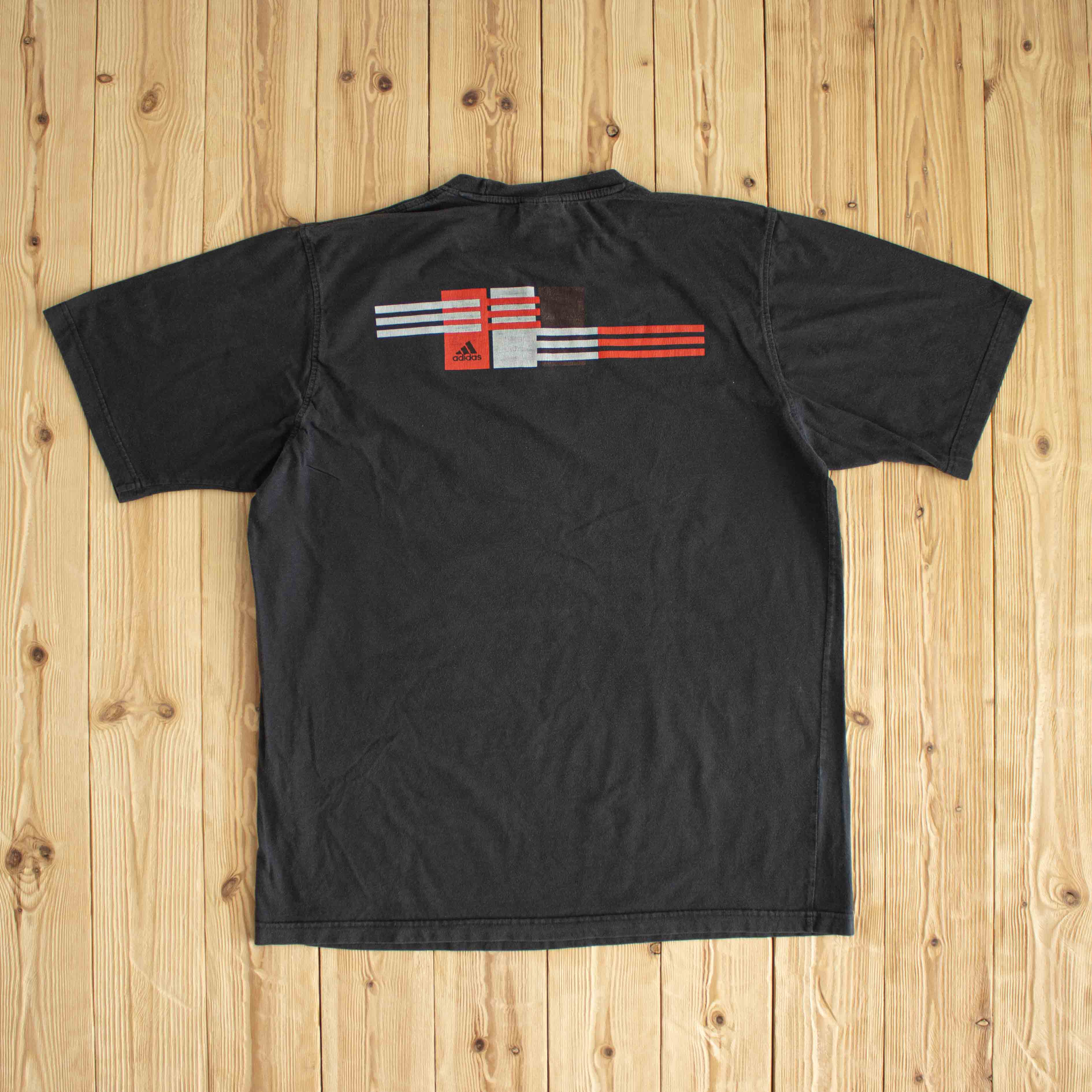(L) Adidas Vintage T-Shirt Gray