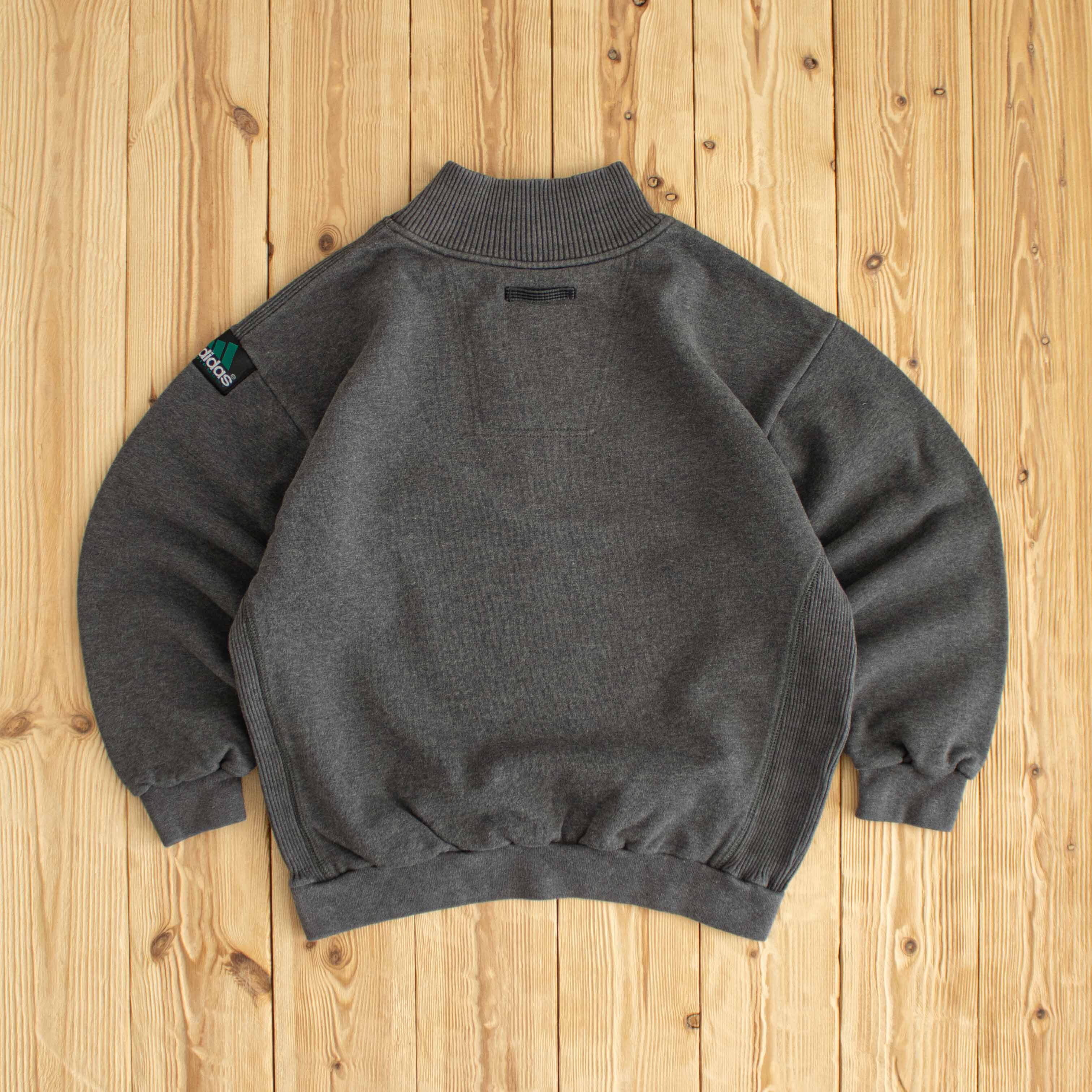 (XS) Adidas Equipment Vintage Embroidered Sweatshirt Gray