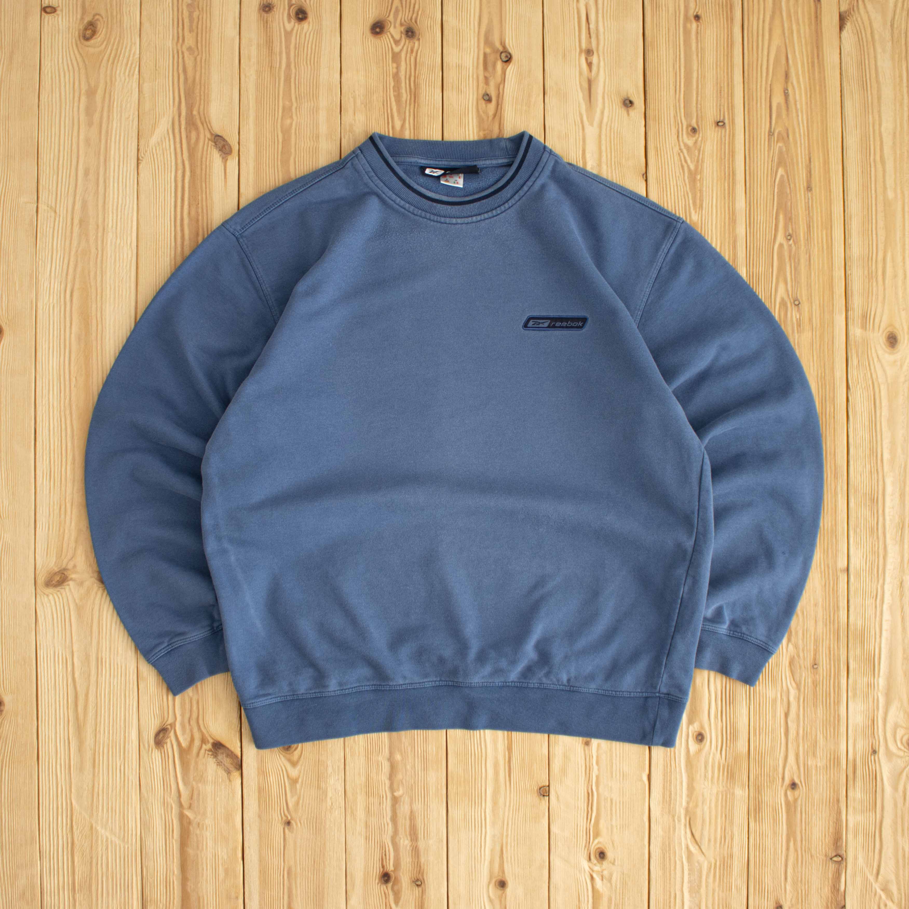 (M) Reebok Vintage Embroidered Sweatshirt Blue