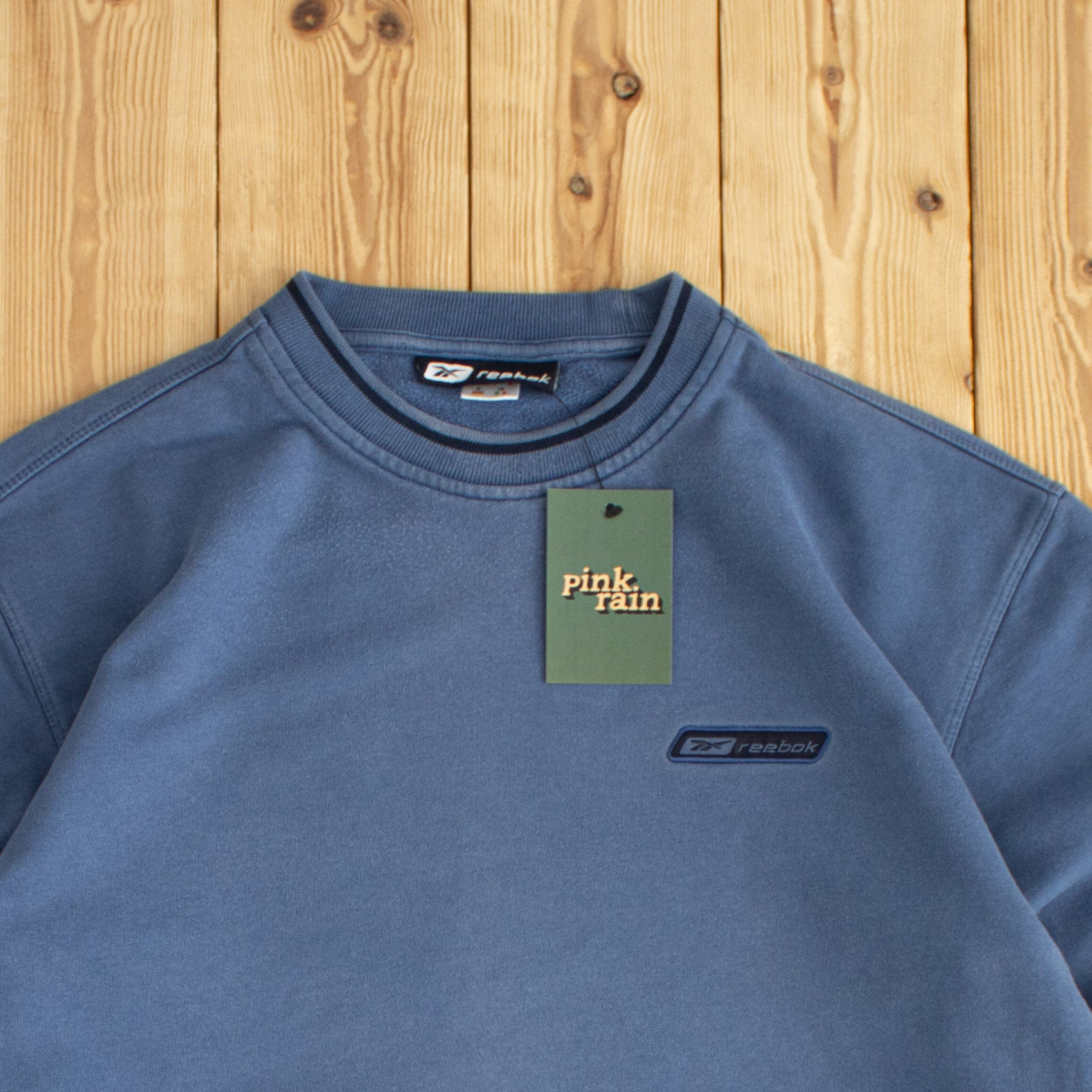 (M) Reebok Vintage Embroidered Sweatshirt Blue