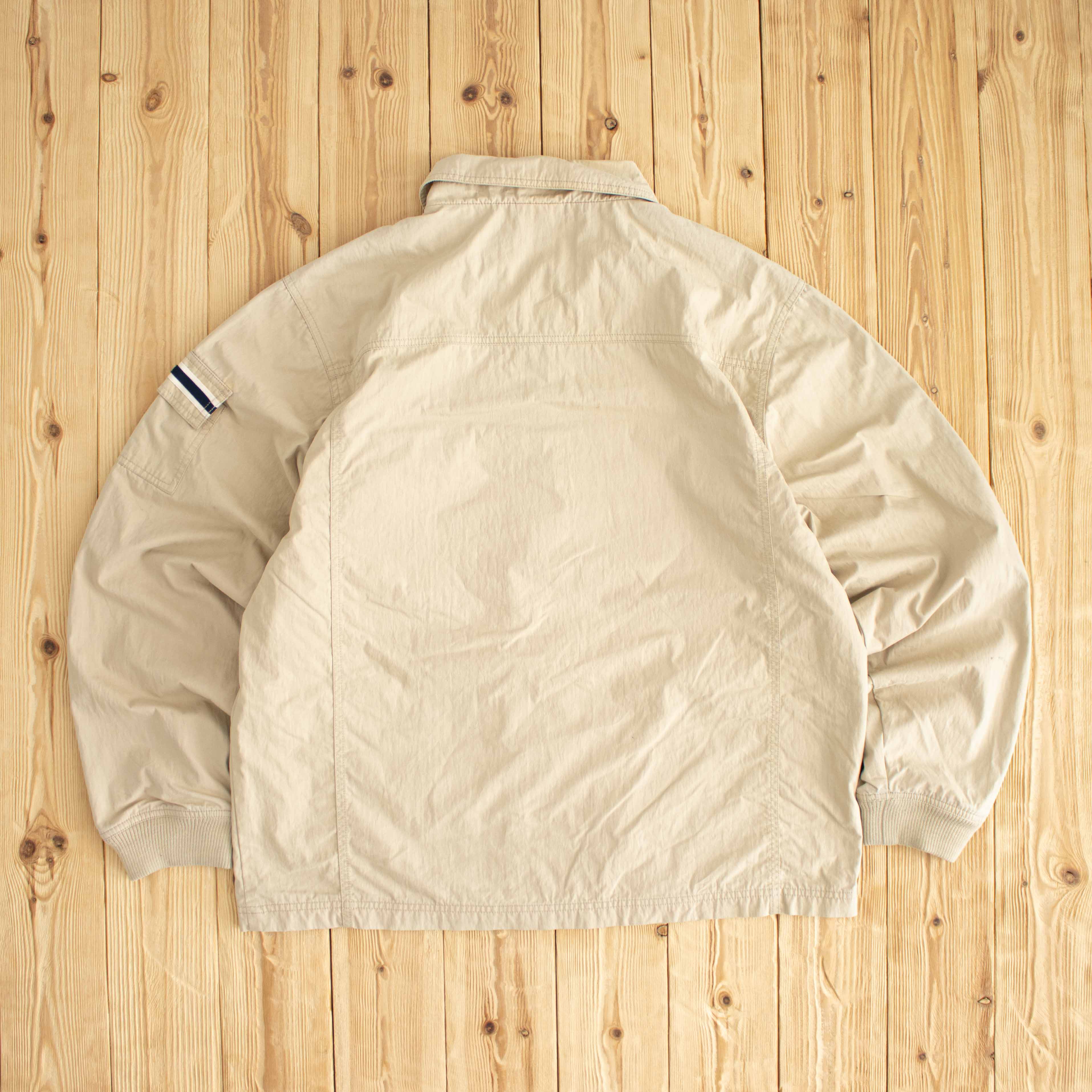 (L/XL) Reebok Vintage Embroidered Jacket Beige