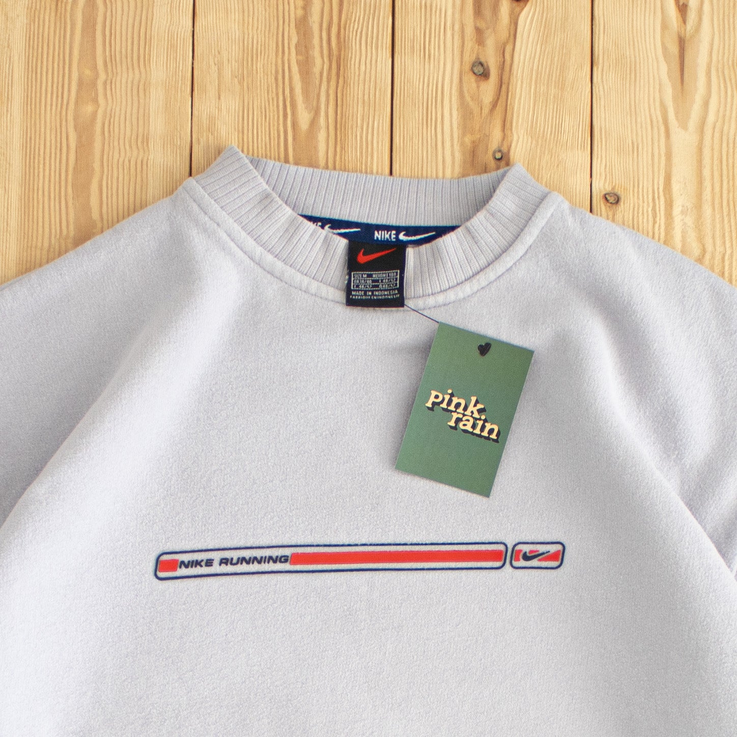 (L) Nike Running Vintage Sweatshirt Blue