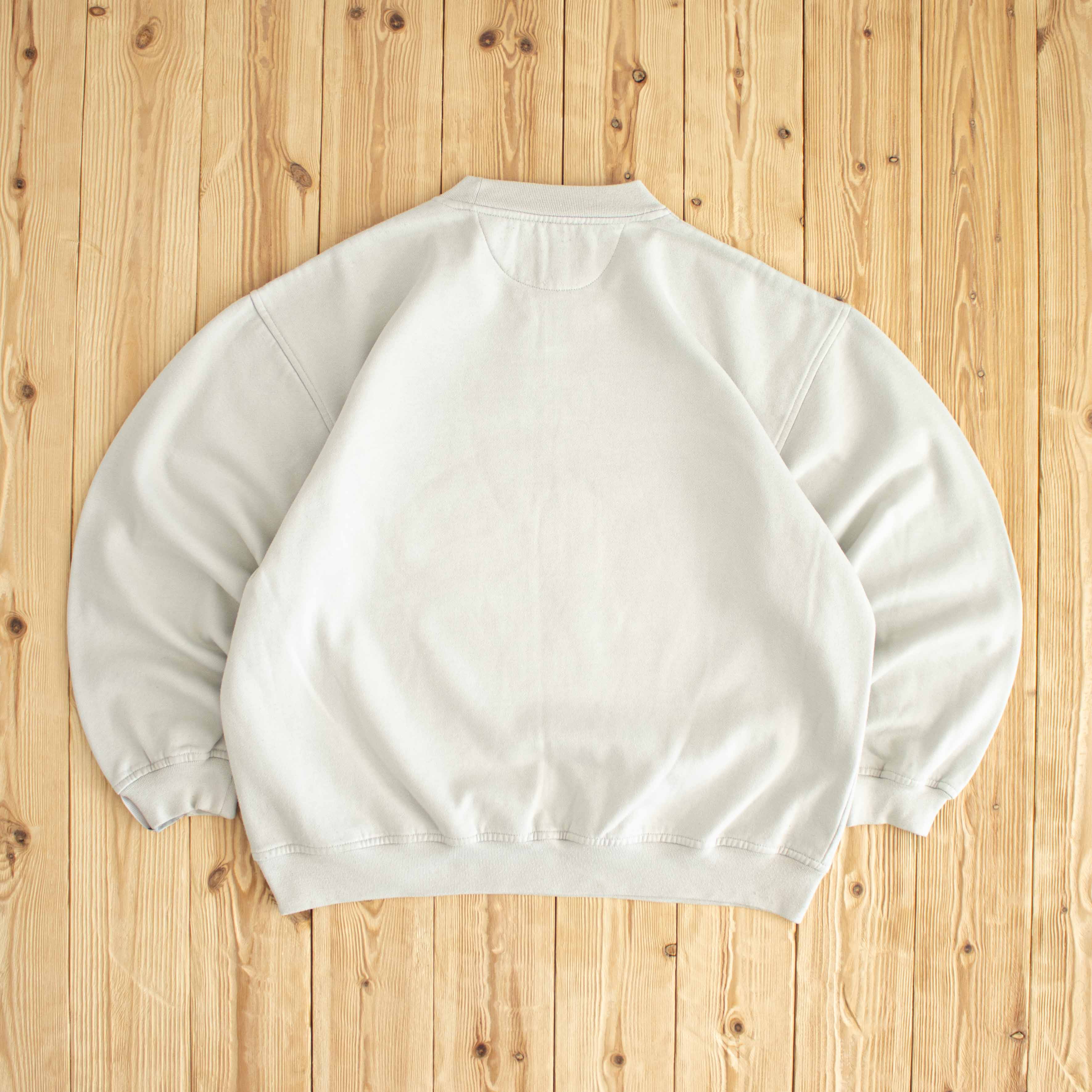(M) Reebok Athletic Department Vintage Embroidered Sweatshirt Beige