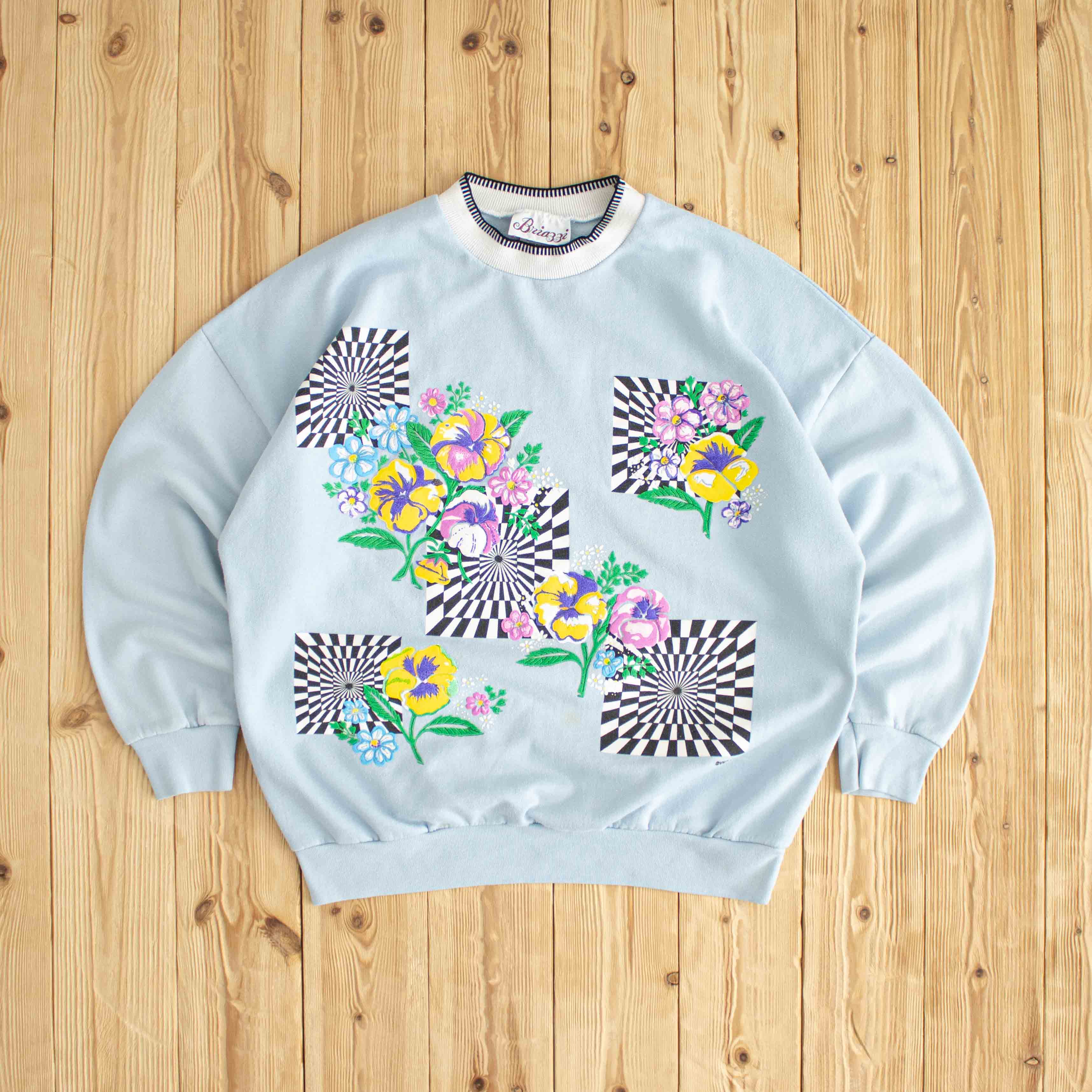 (M) 1991 Briazzi Vintage Sweatshirt Blue