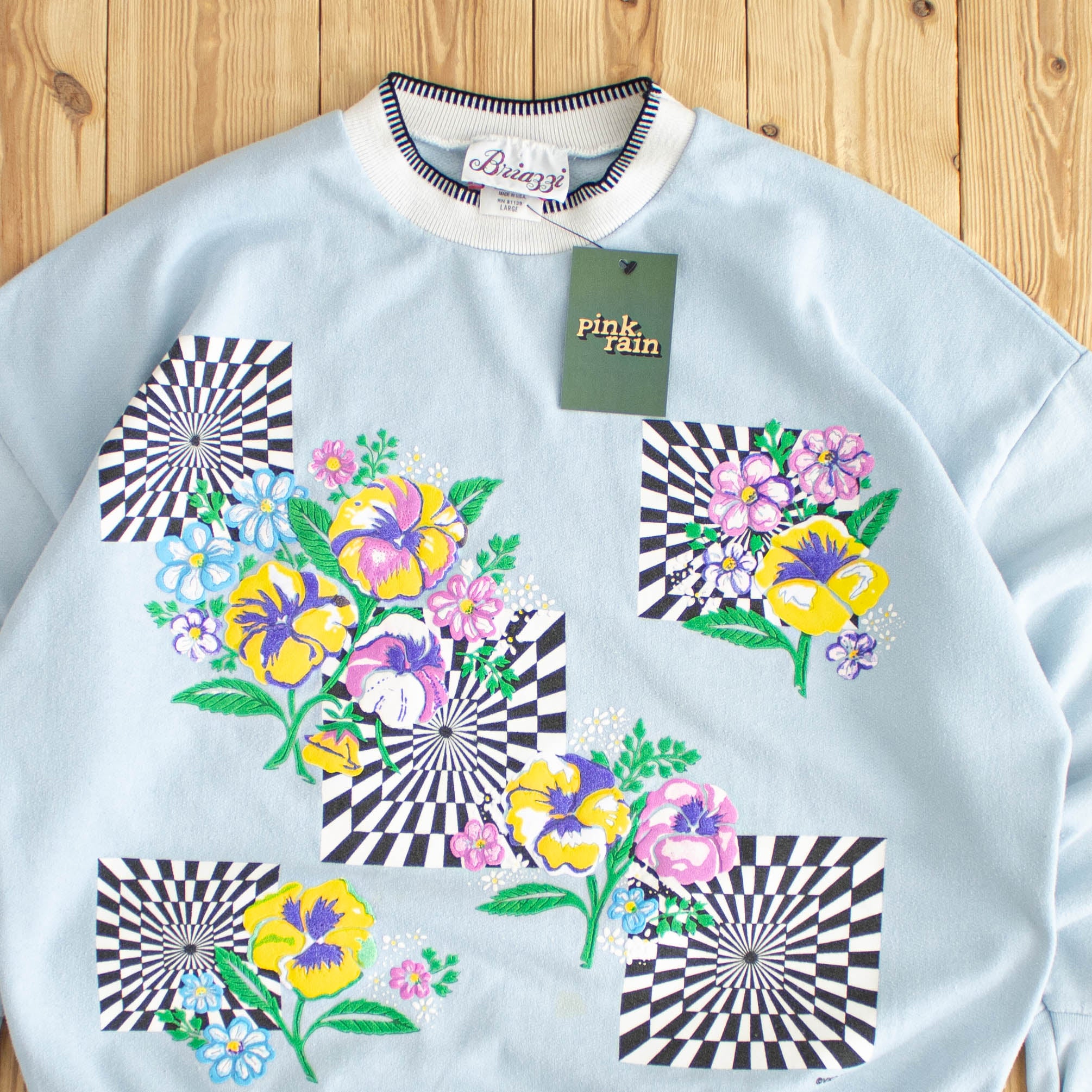 (M) 1991 Briazzi Vintage Sweatshirt Blue