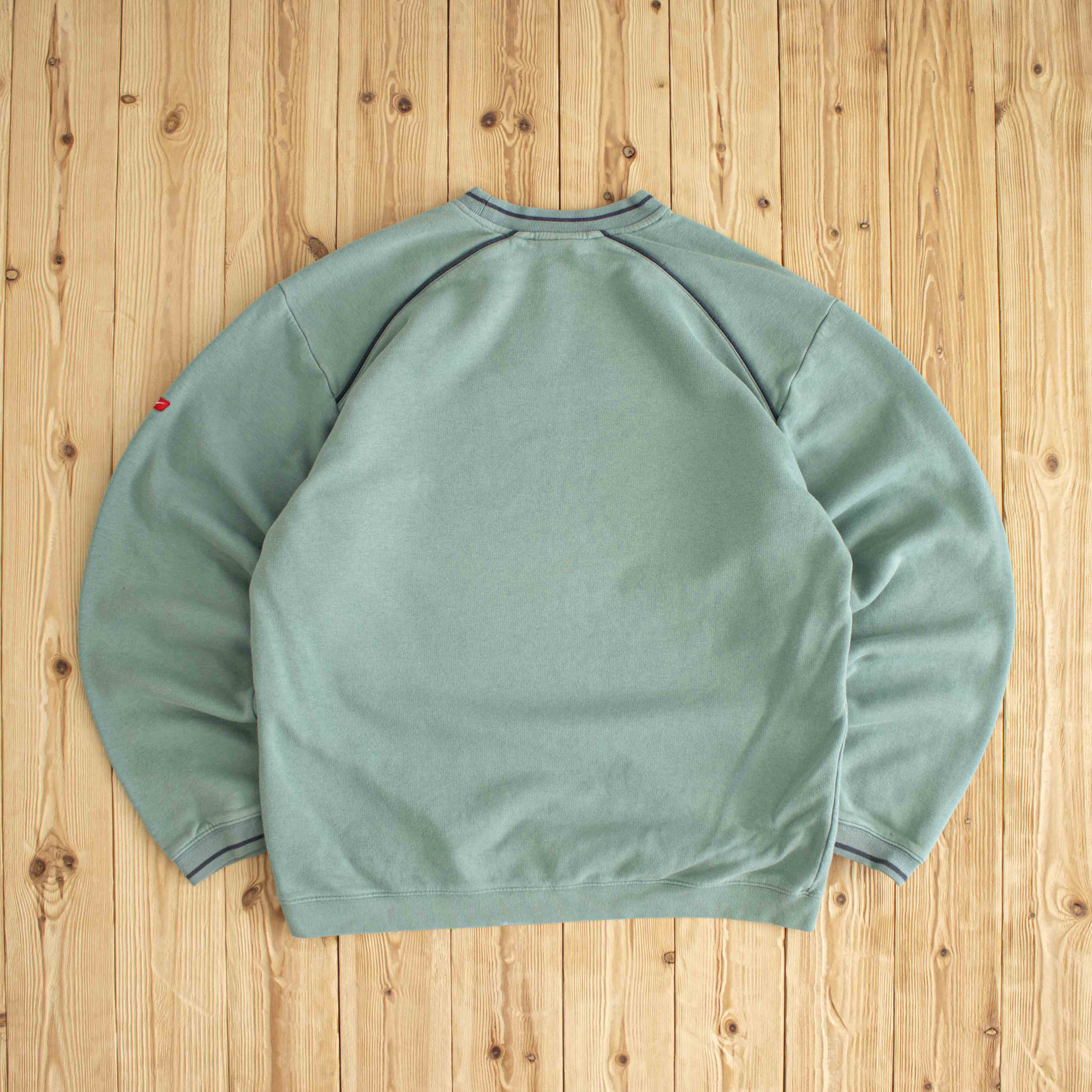 (XL) Nike Spell Out Vintage Embroidered Sweatshirt Green