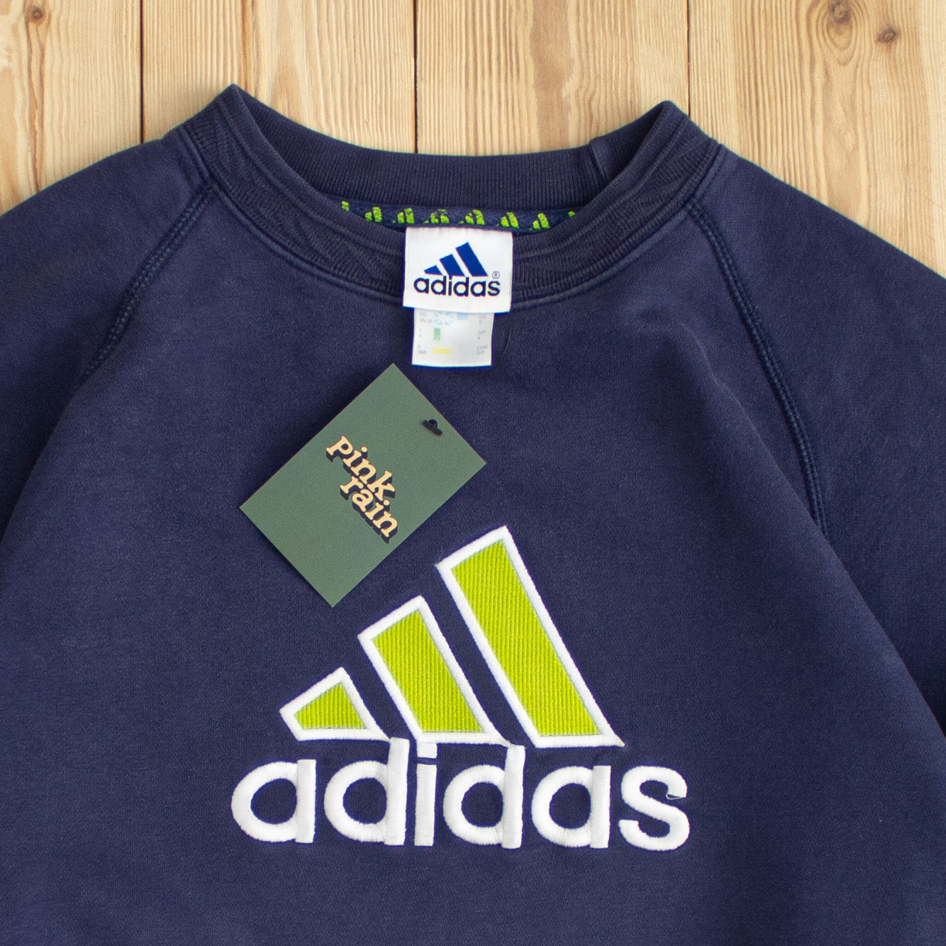 (S) Vintage Adidas Spell Out Embroidered Sweatshirt