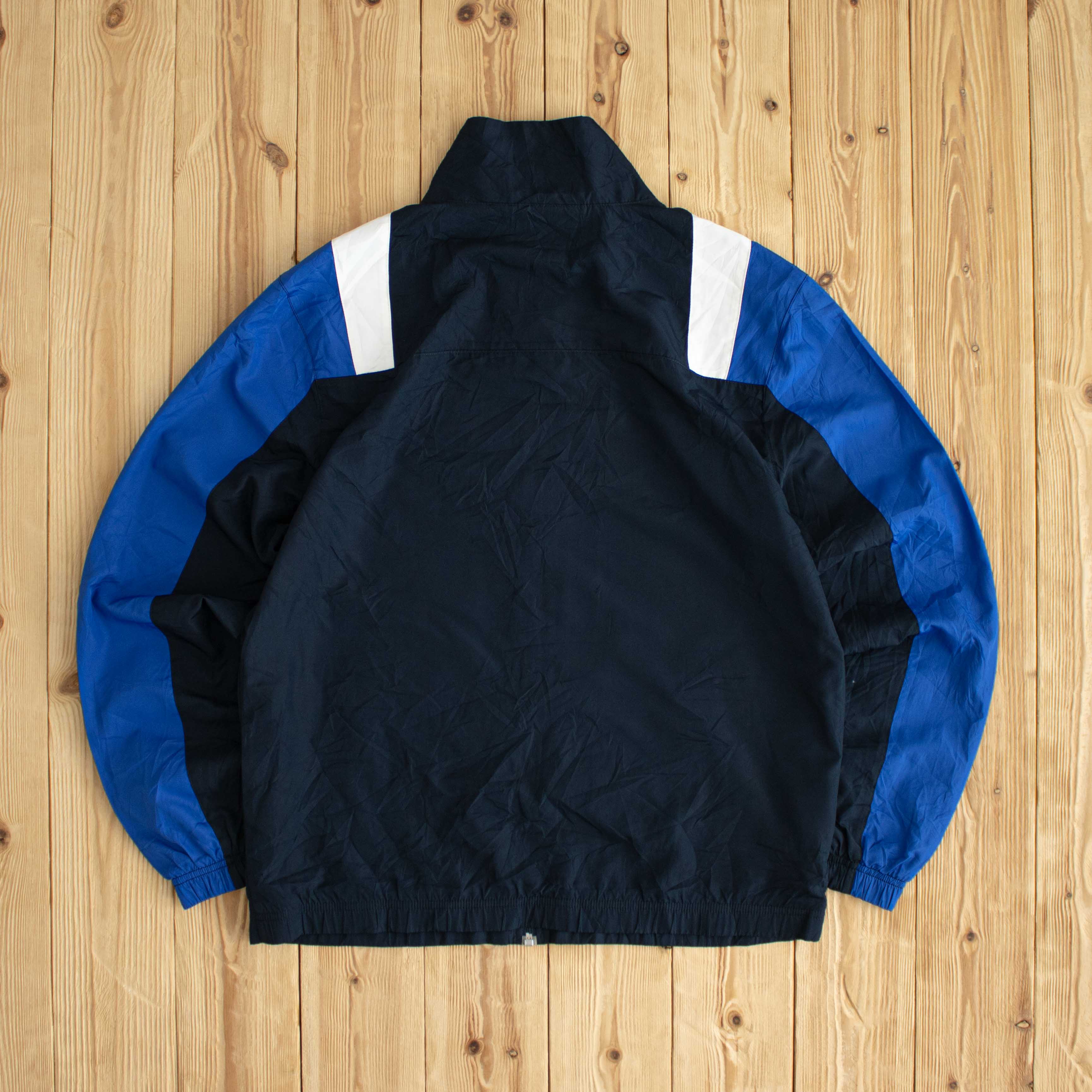 (M/L) Nike Essential Embroidered Jacket Black Blue