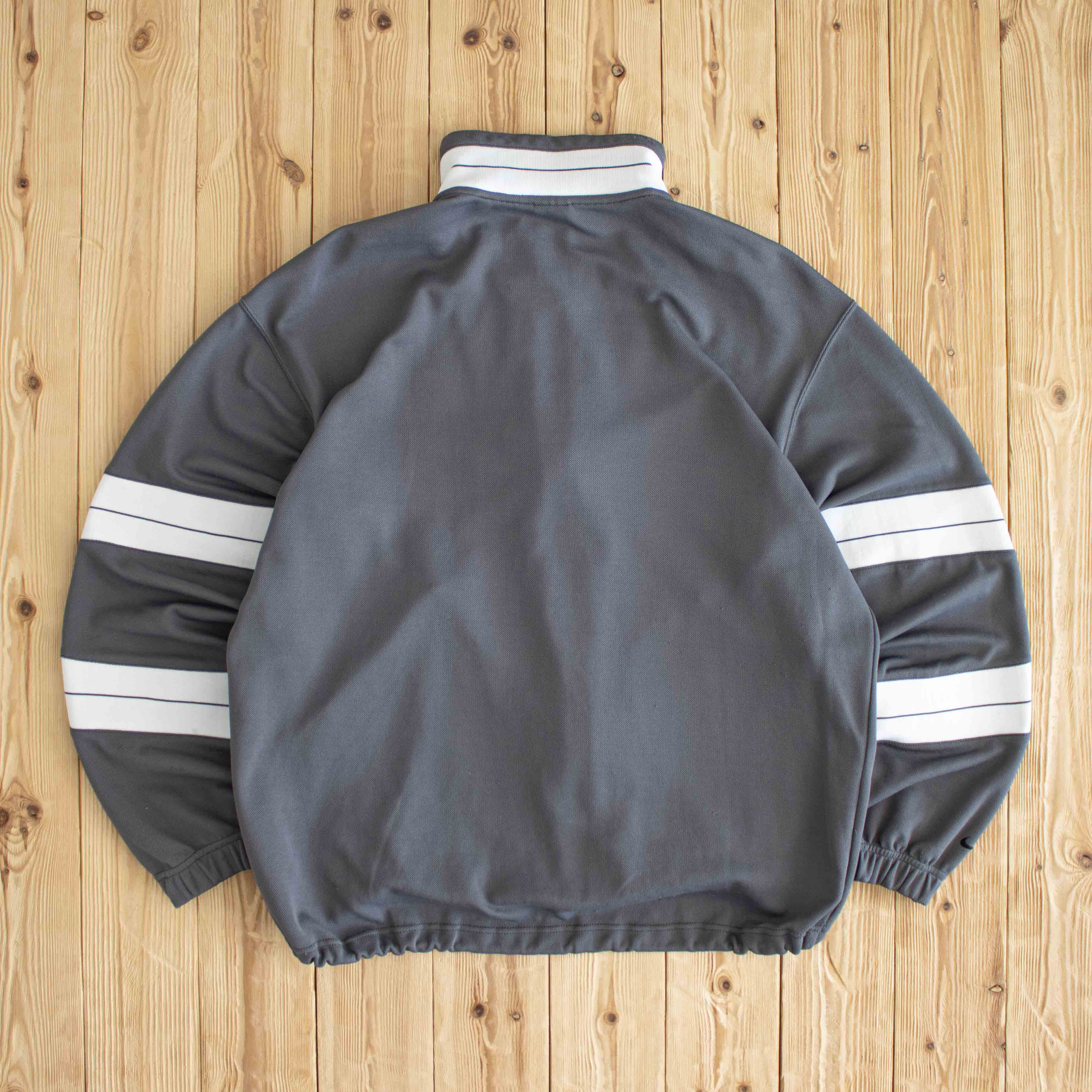 (XL) Nike Vintage Embroidered Full-Zip Jacket/Sweatshirt Gray