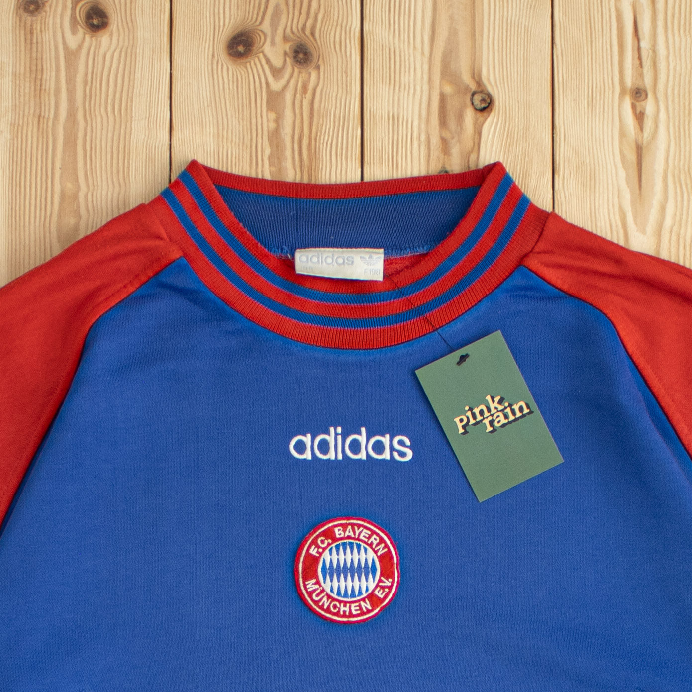 (L/XL) 1995 Adidas F.C. Bayern München Embroidered Sweatshirt