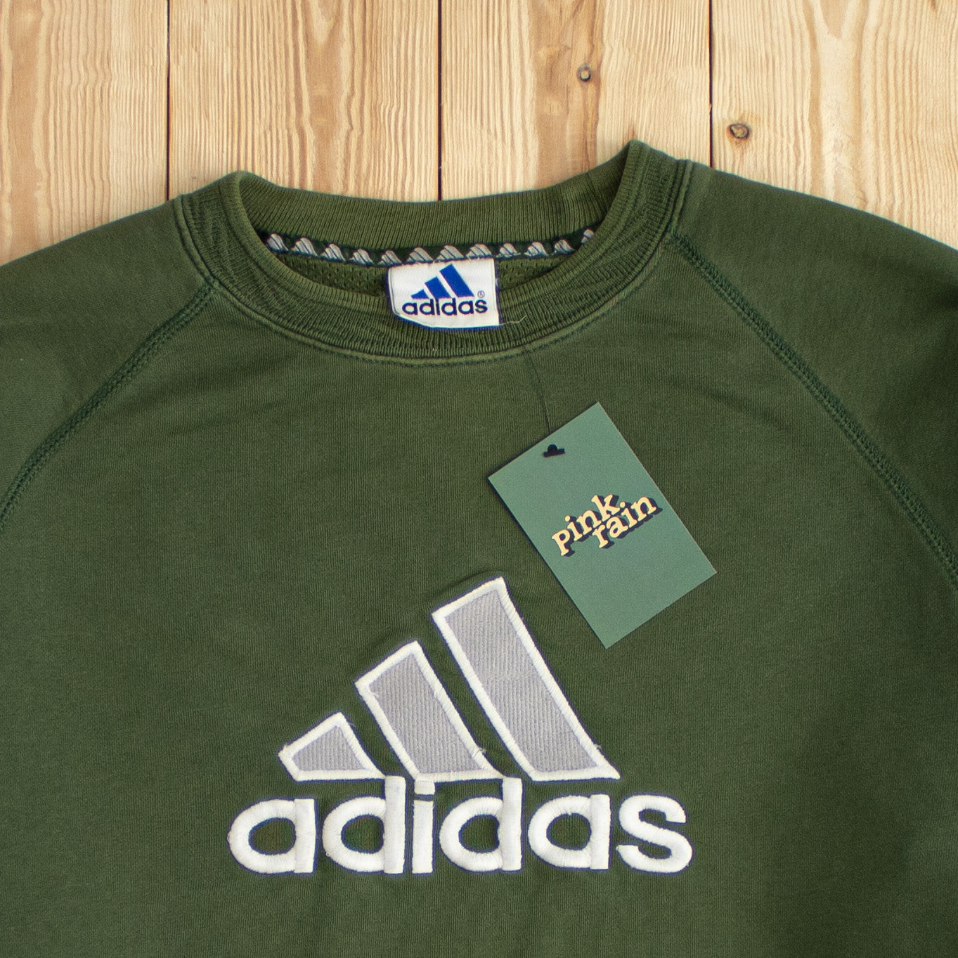 (M) Vintage Adidas Spell Out Embroidered Sweatshirt