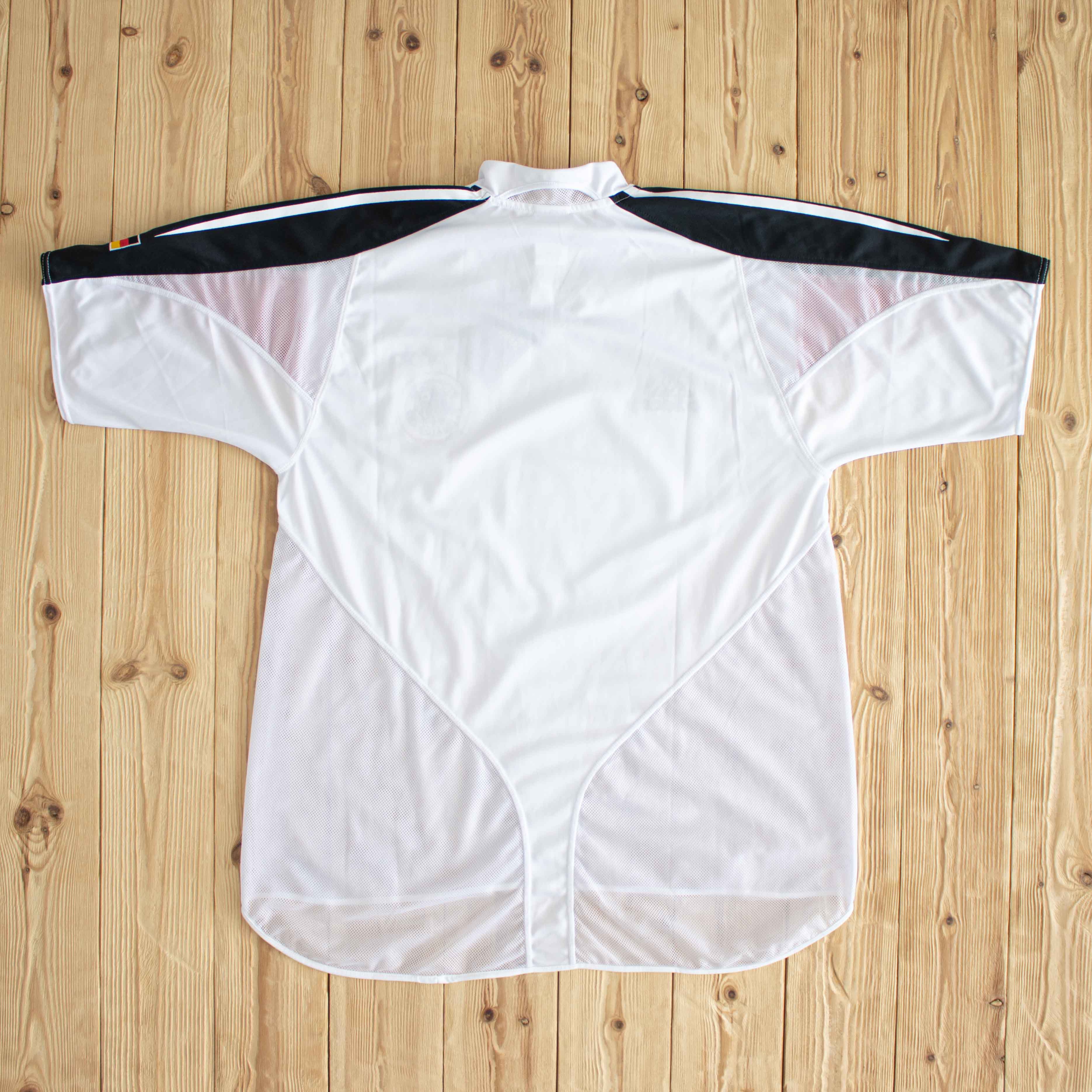 (L) Adidas Deutscher Fussball-Bund Vintage Embroidered T-Shirt White