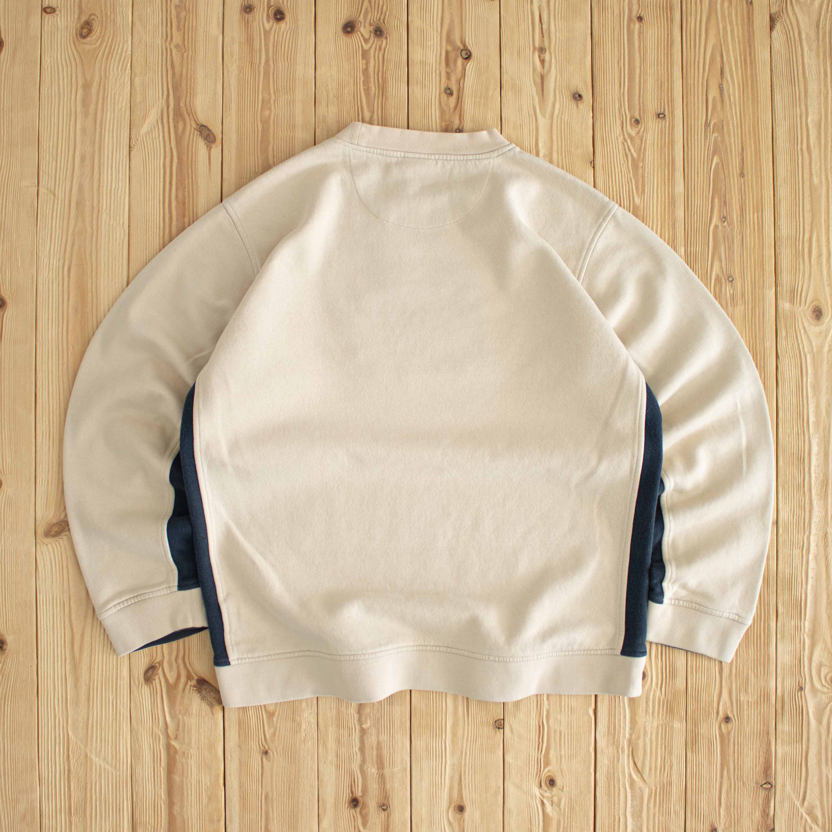 (M/L) Nike Spell Out Vintage Embroidered Sweatshirt Beige