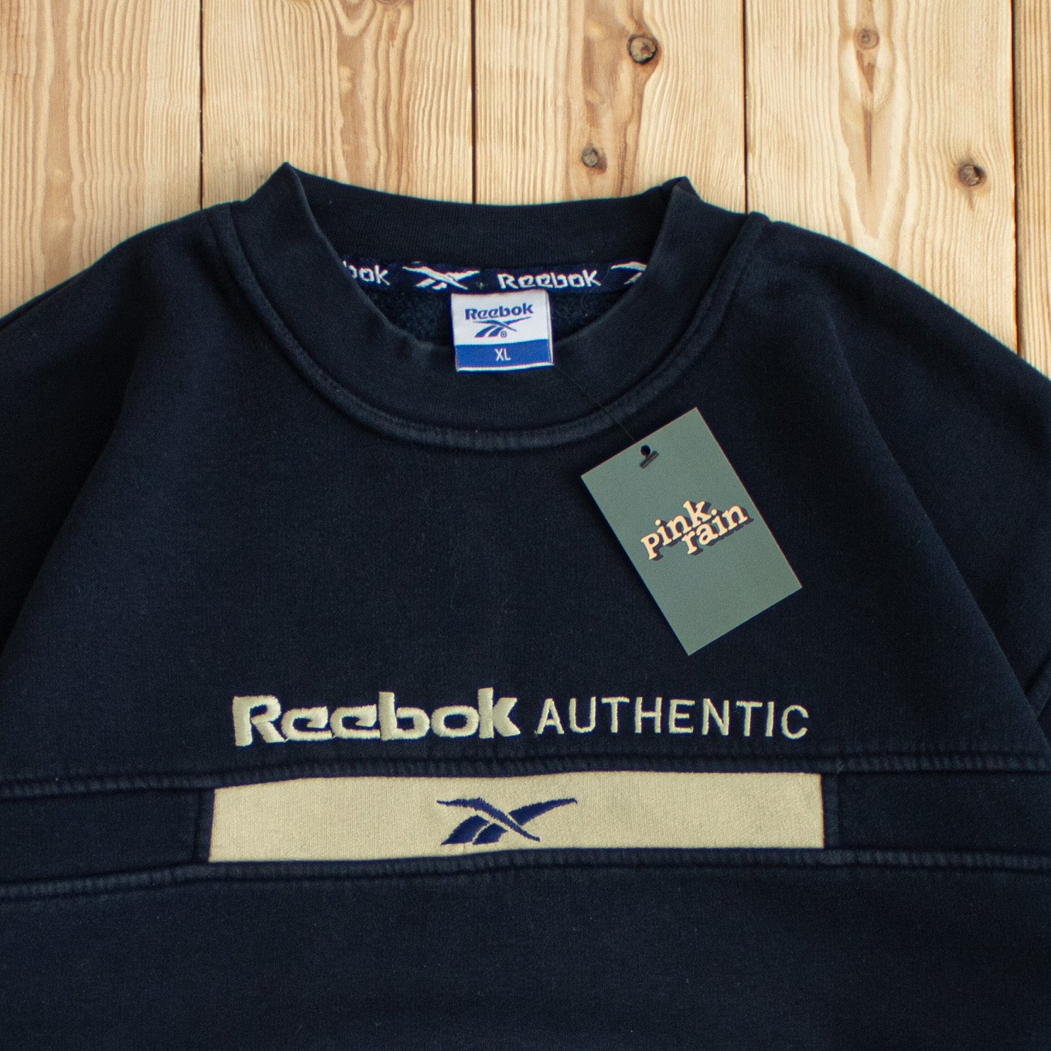 (L) Vintage Reebok Authentic Embroidered Sweatshirt