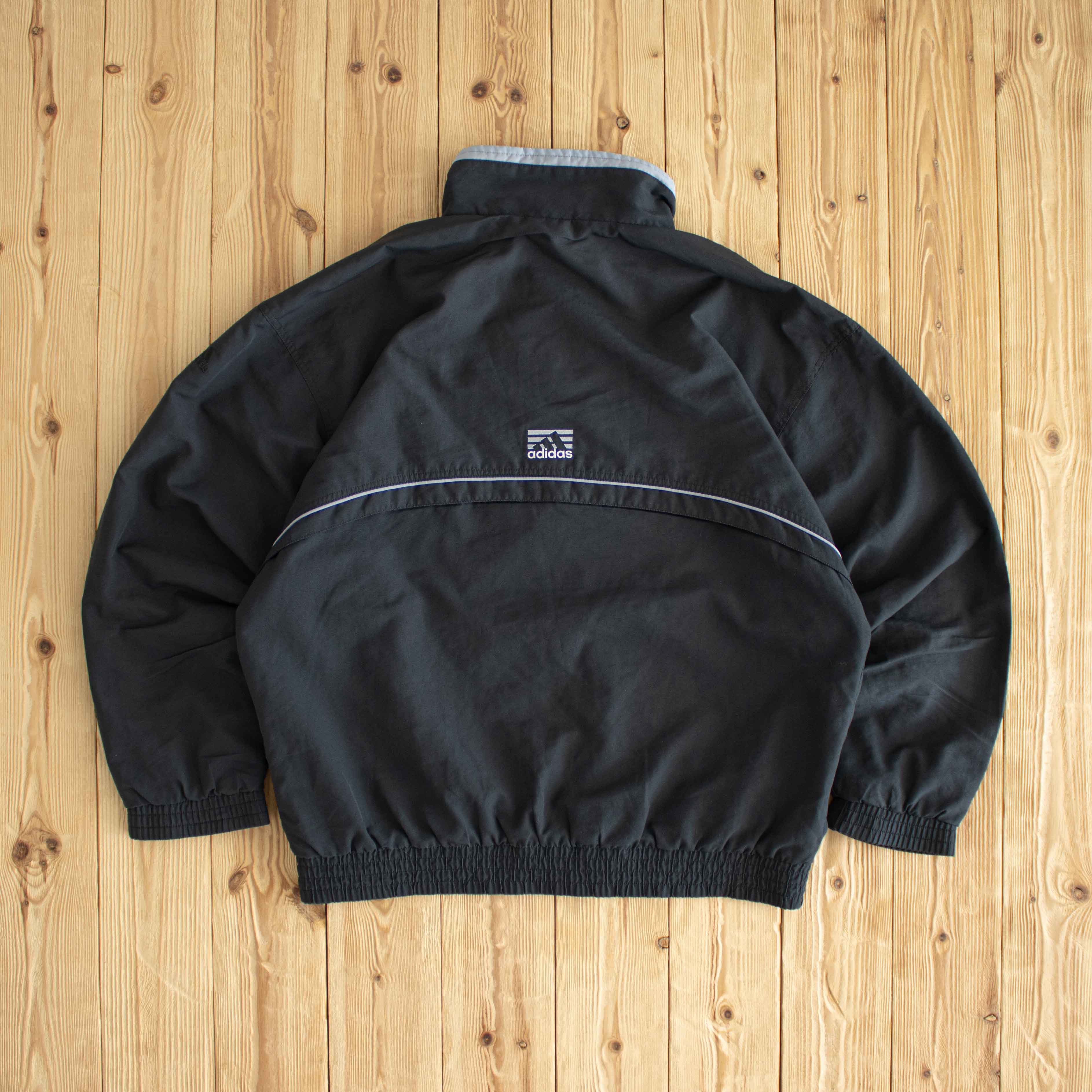 (L) Adidas Vintage Embroidered Jacket Black