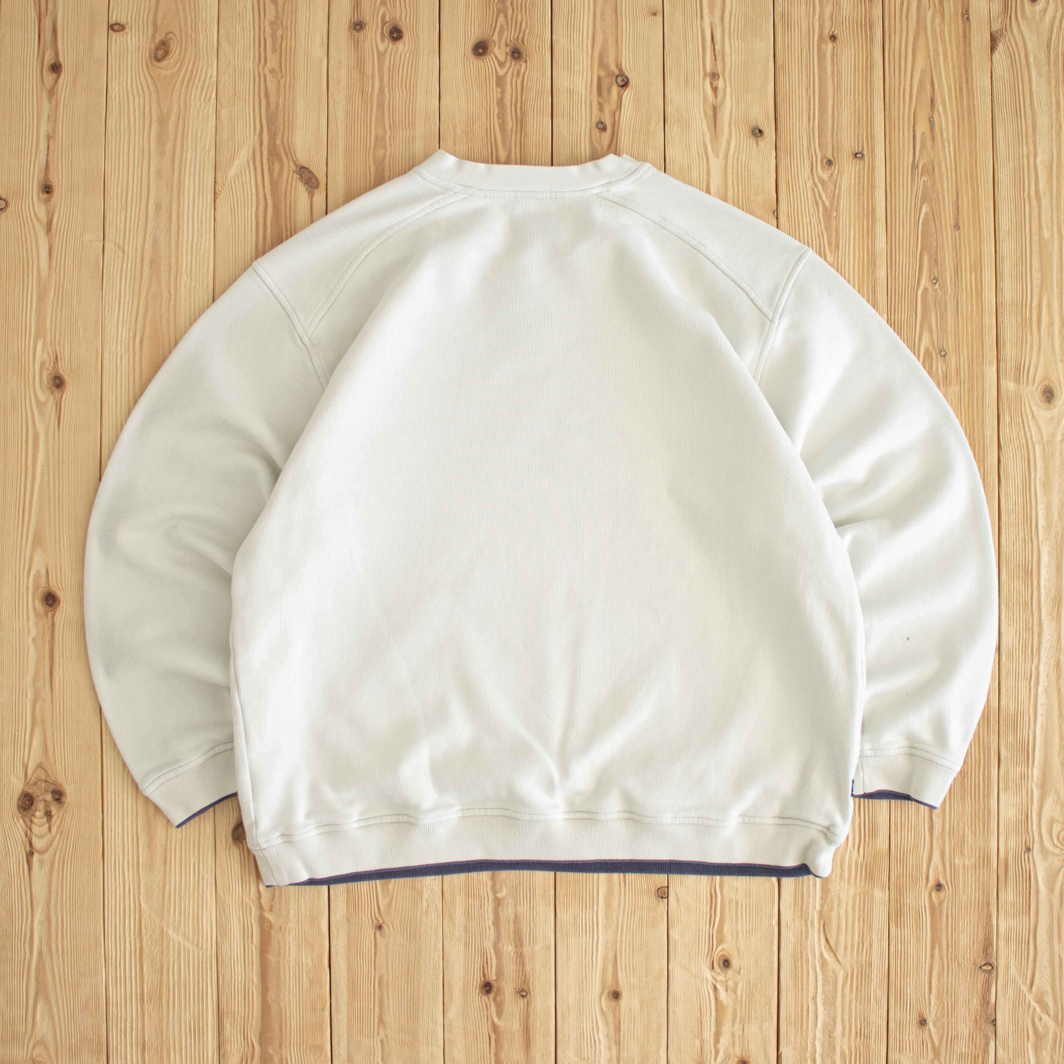 (L/XL) Nike Vintage Essential Embroidered Sweatshirt White