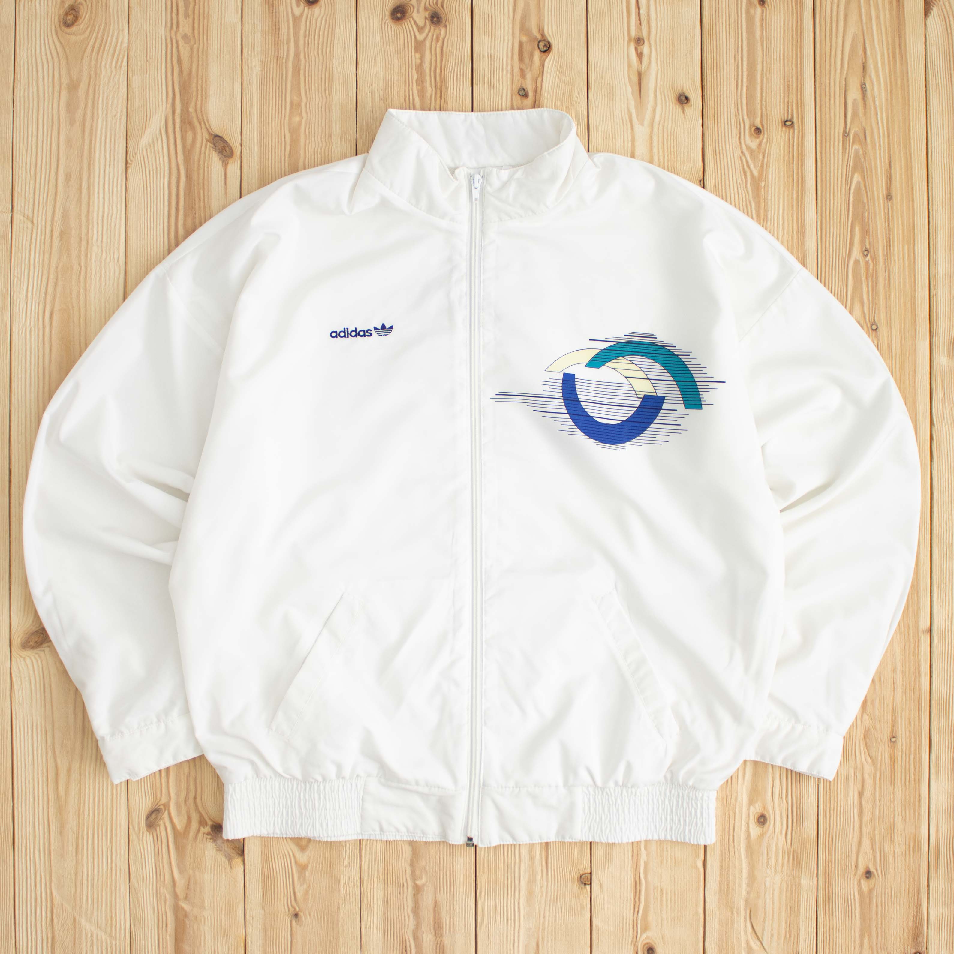 (L) 1985 Adidas Ivan Lendl Embroidered Jacket