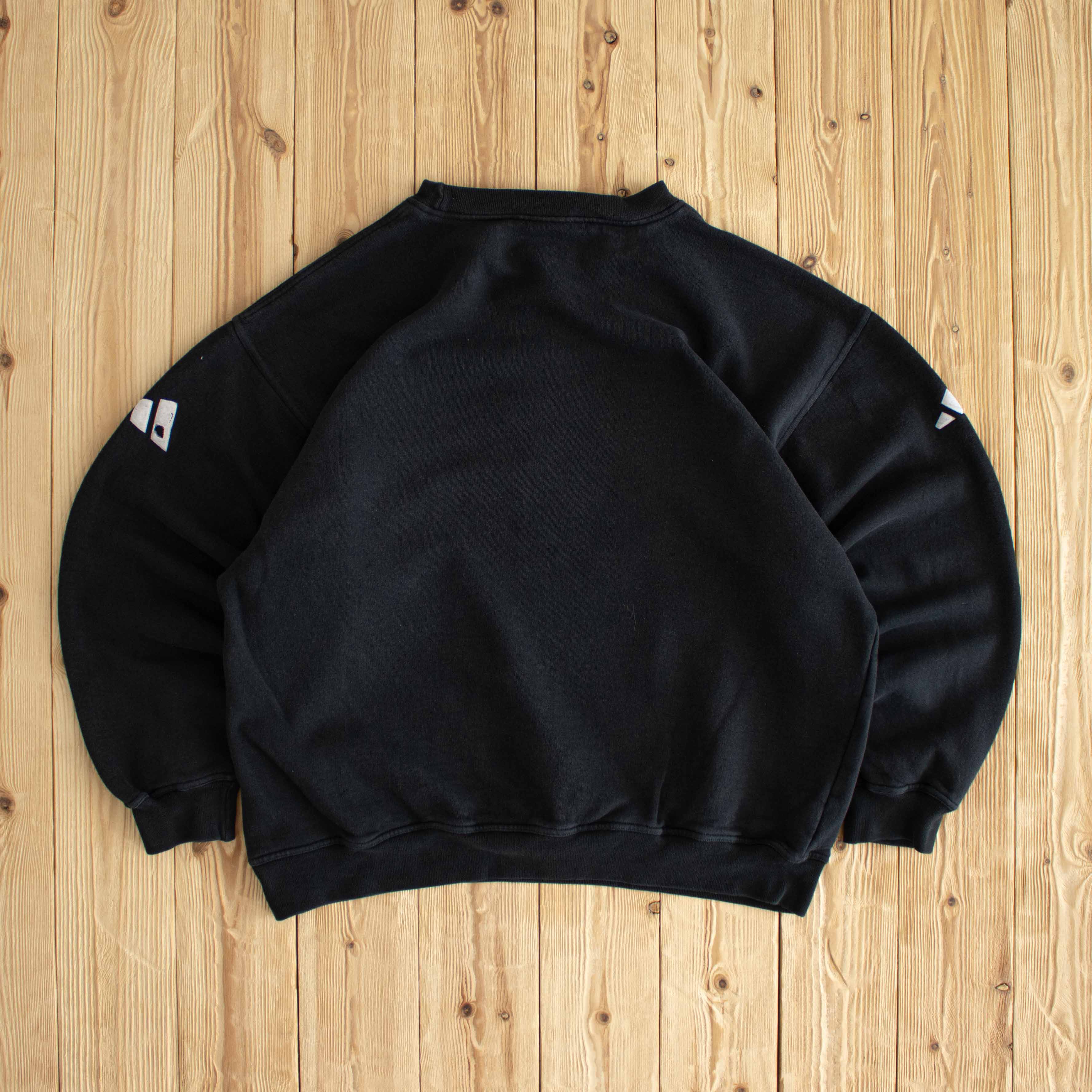(L) Adidas Logo Vintage Sweatshirt Black