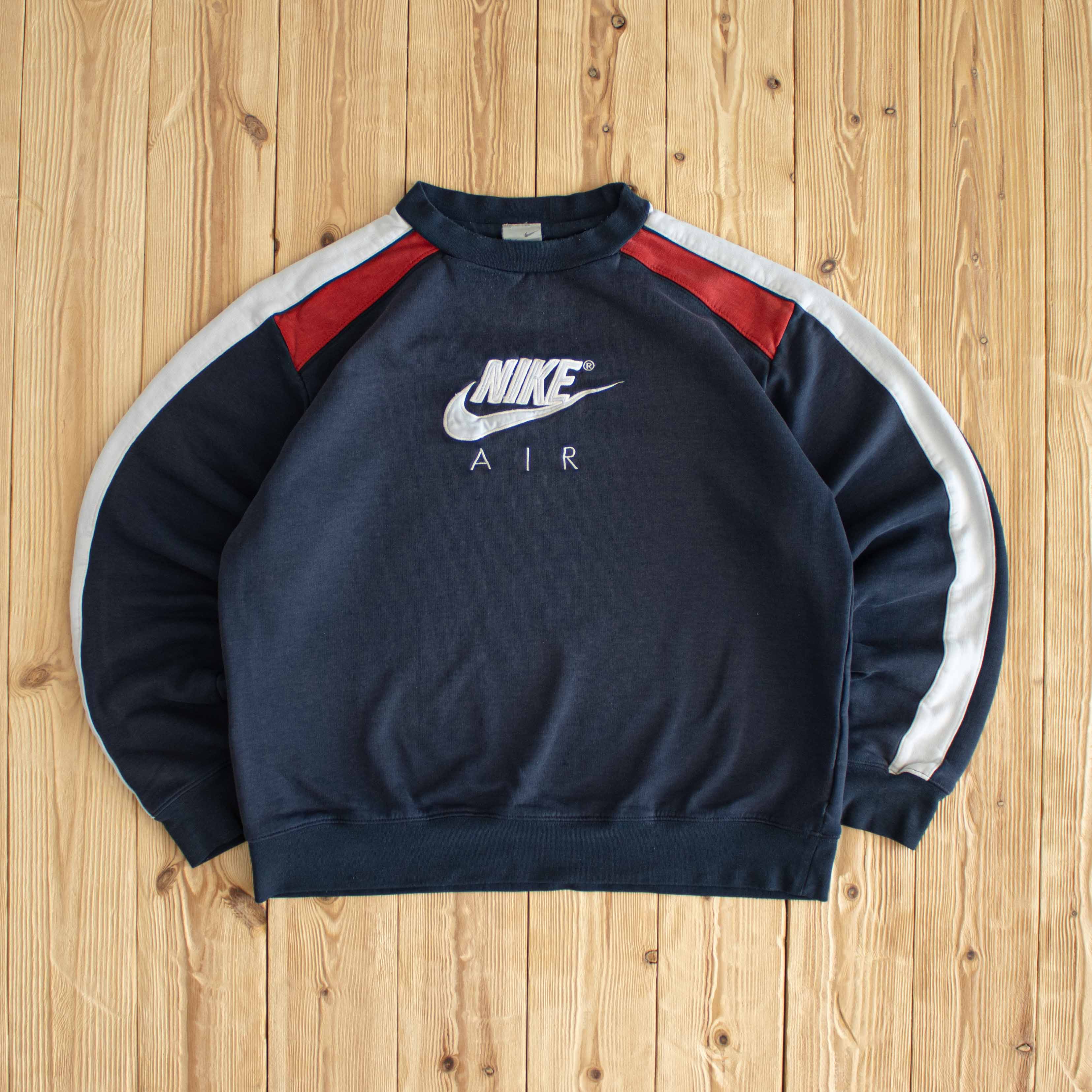 (M) Nike Air Vintage Embroidered Sweatshirt Blue