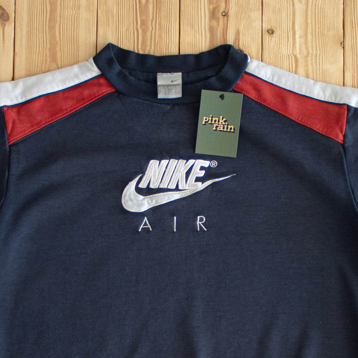 (M) Nike Air Vintage Embroidered Sweatshirt Blue