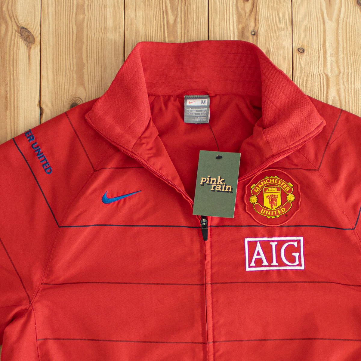 (M) Nike Manchester United Vintage Embroidered Jacket Red