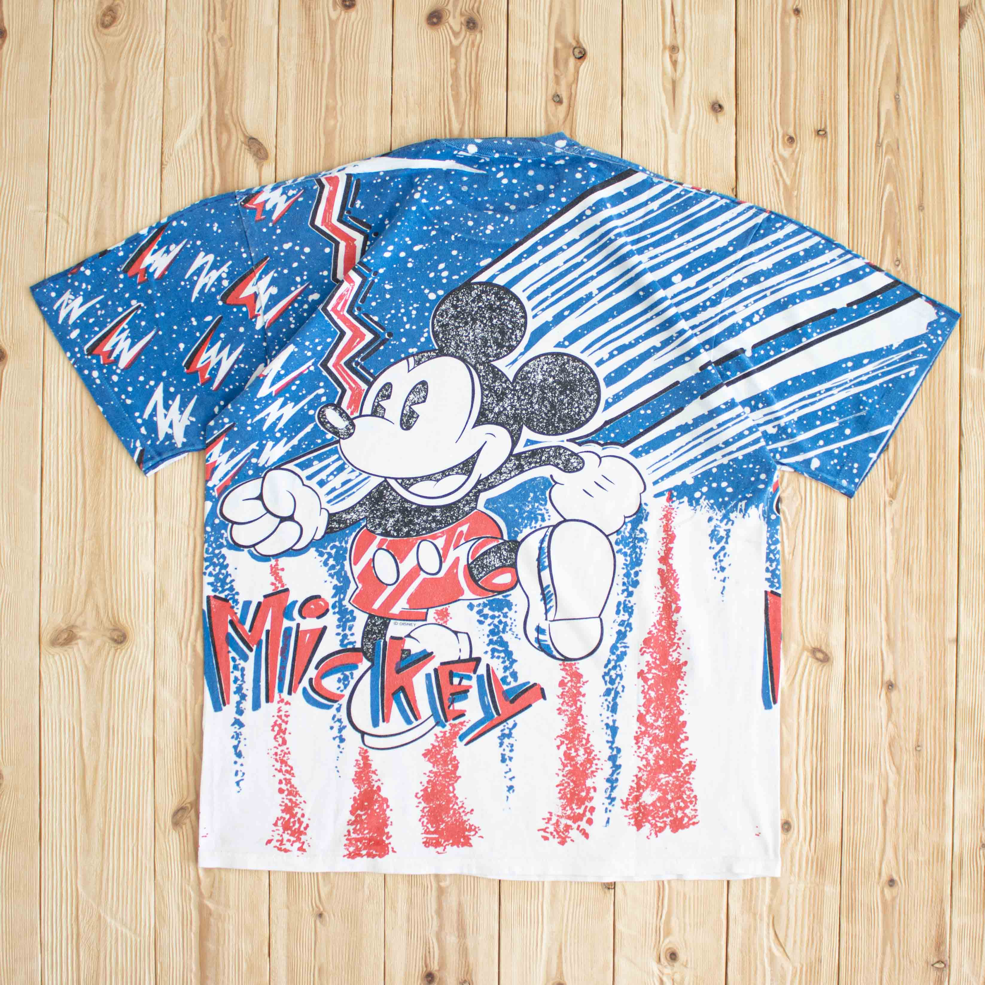 (M) Vintage Mickey All-Over Print T-Shirt