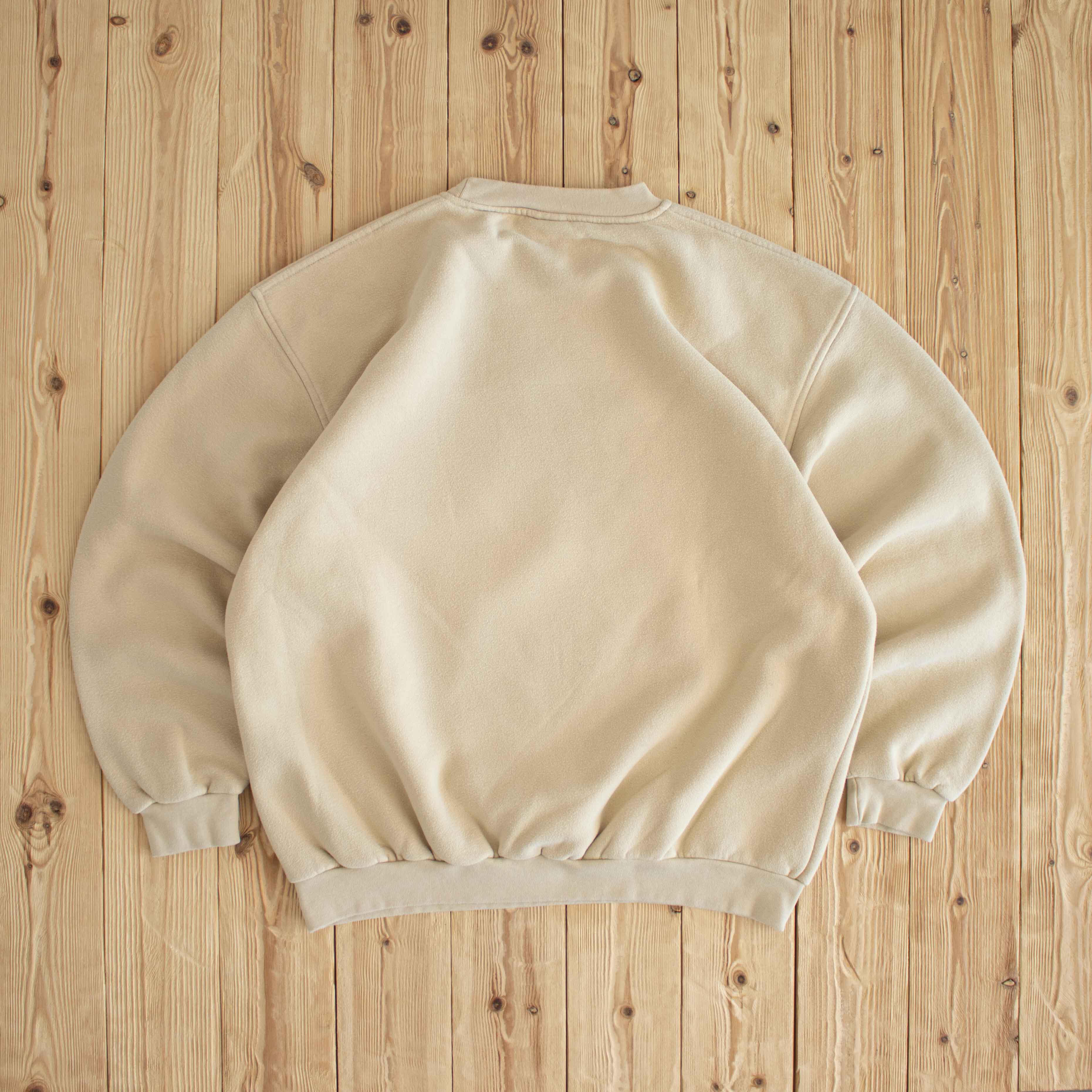 (L/XL) Nike Town Vintage Embroidered Sweatshirt Beige