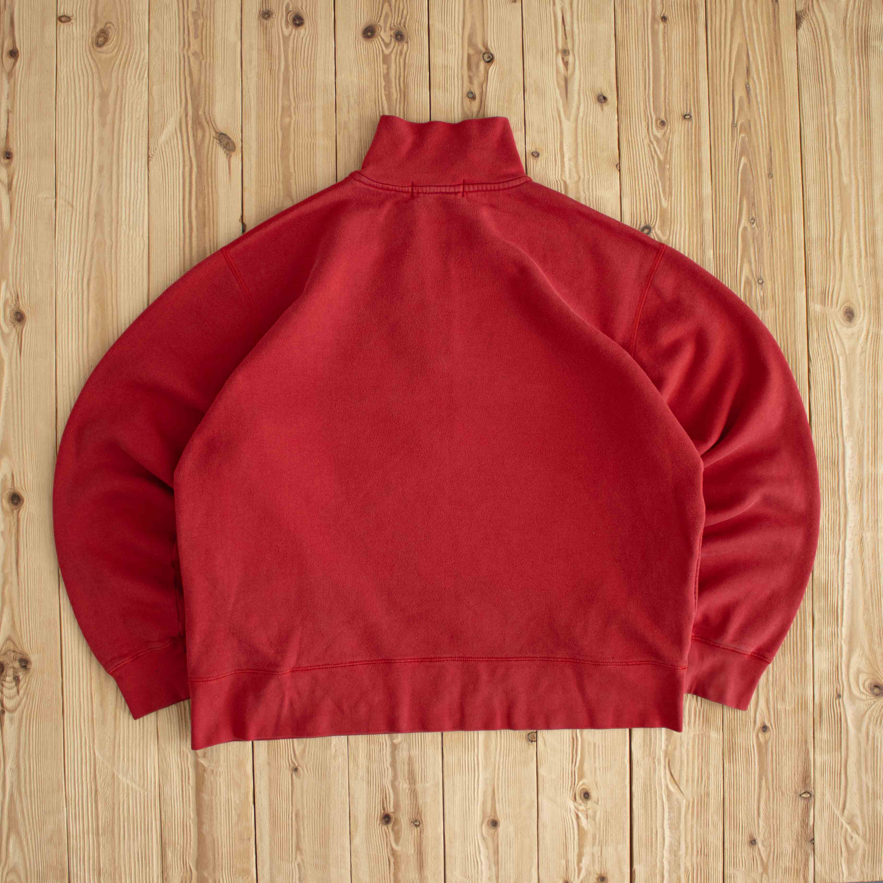 (L) Polo Sport Ralph Lauren Vintage Embroidered Quarter-Zip Red