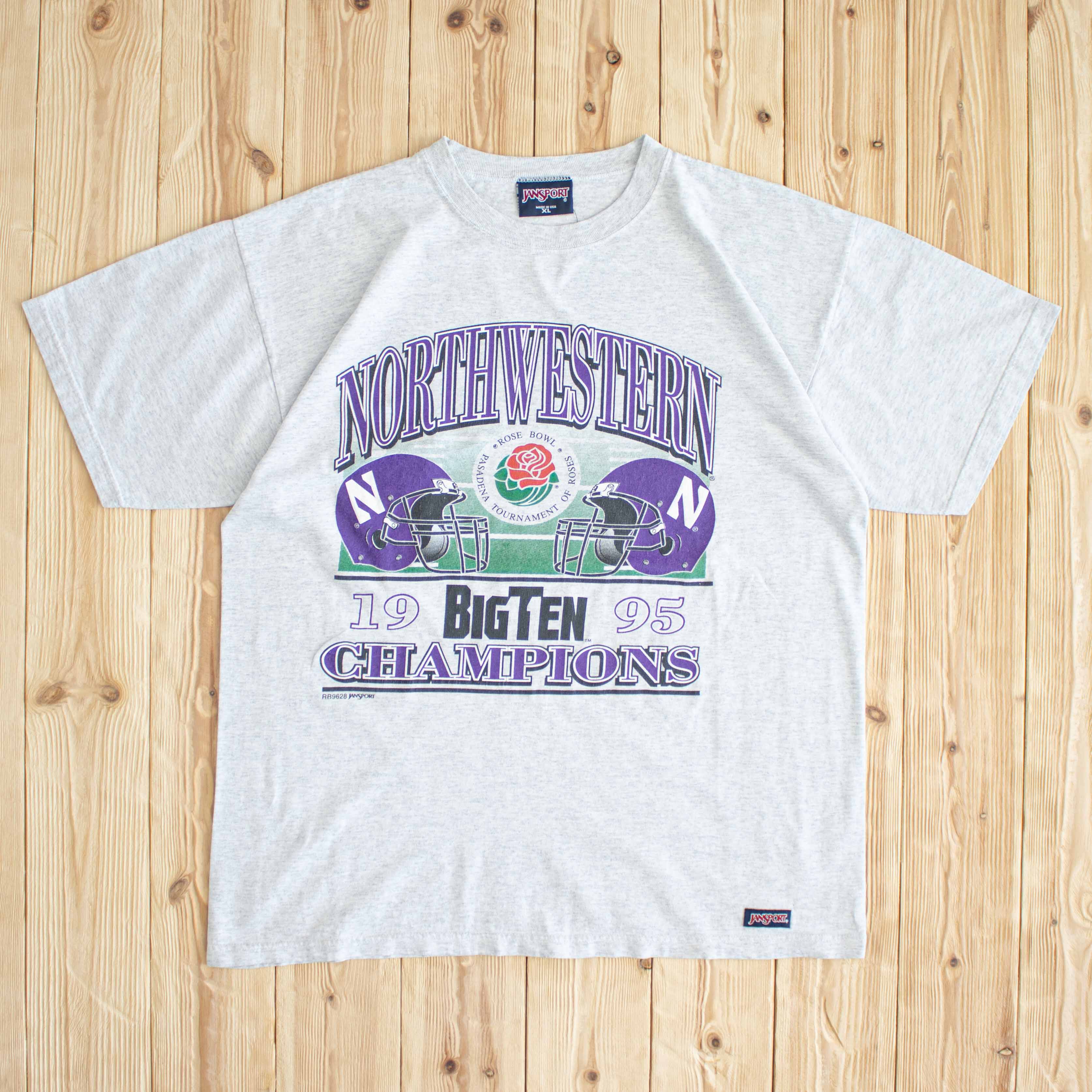 (L) 1995 North Western Rose Bowl Champion T-Shirt