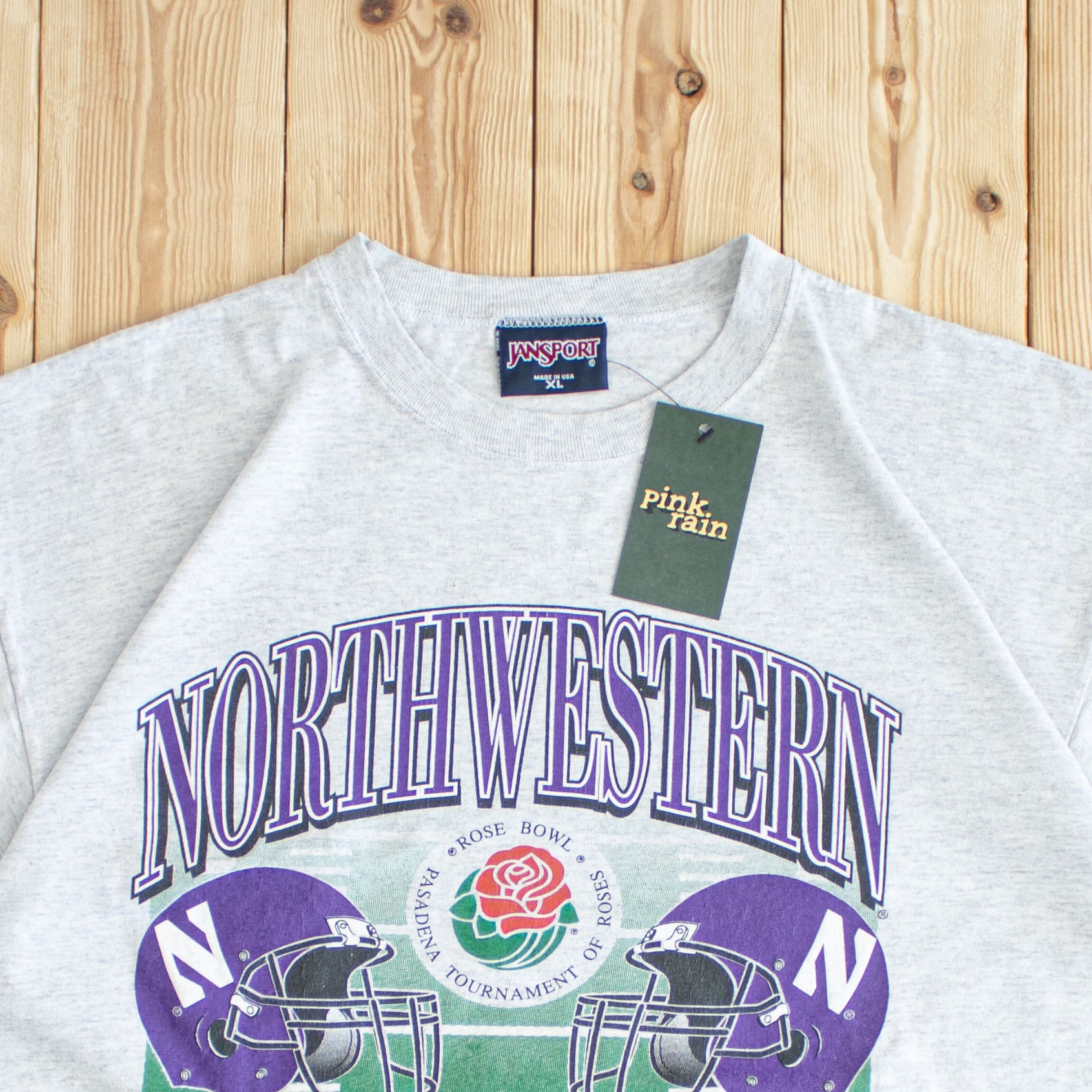 (L) 1995 North Western Rose Bowl Champion T-Shirt