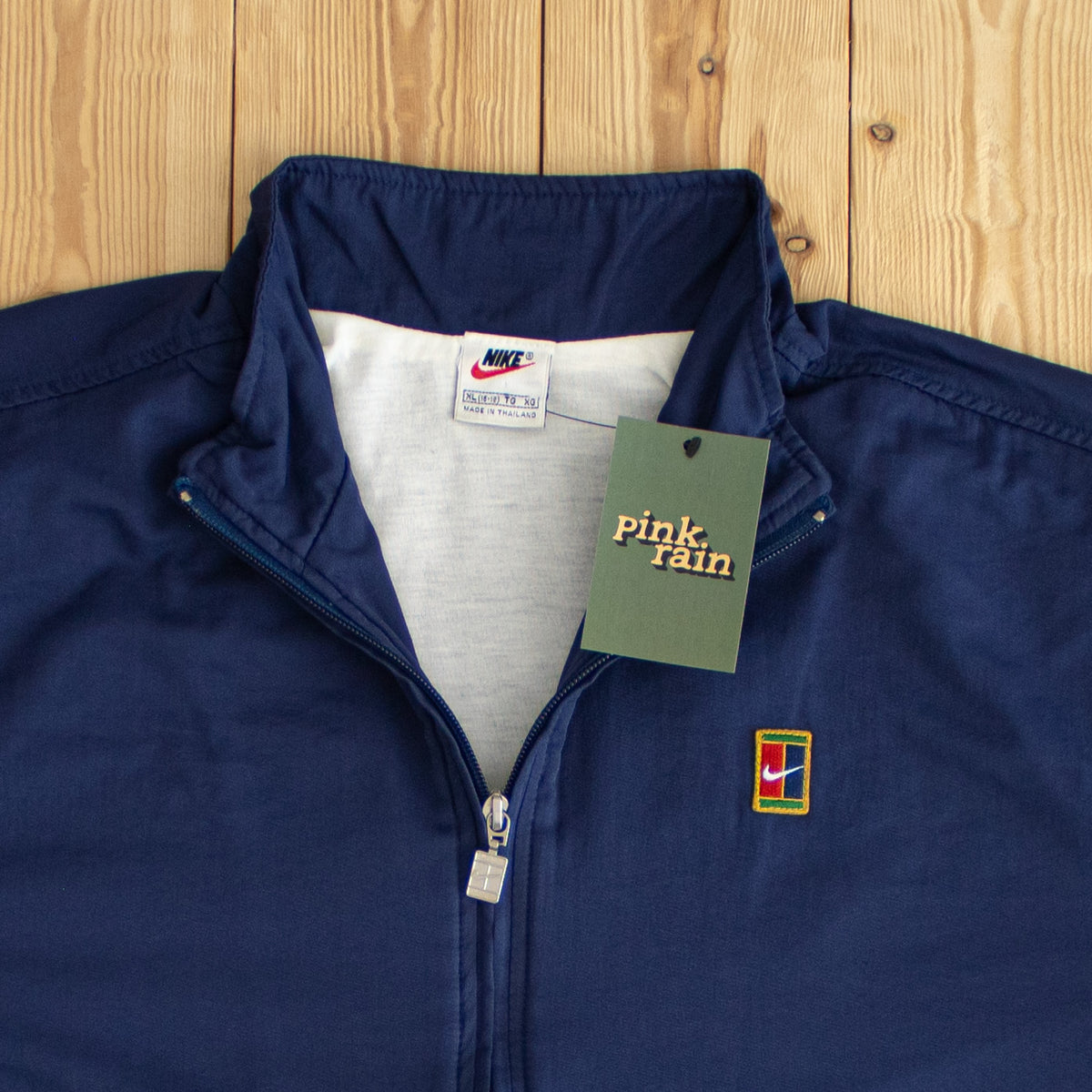 (M) Nike Vintage Essential Embroidered Jacket Blue