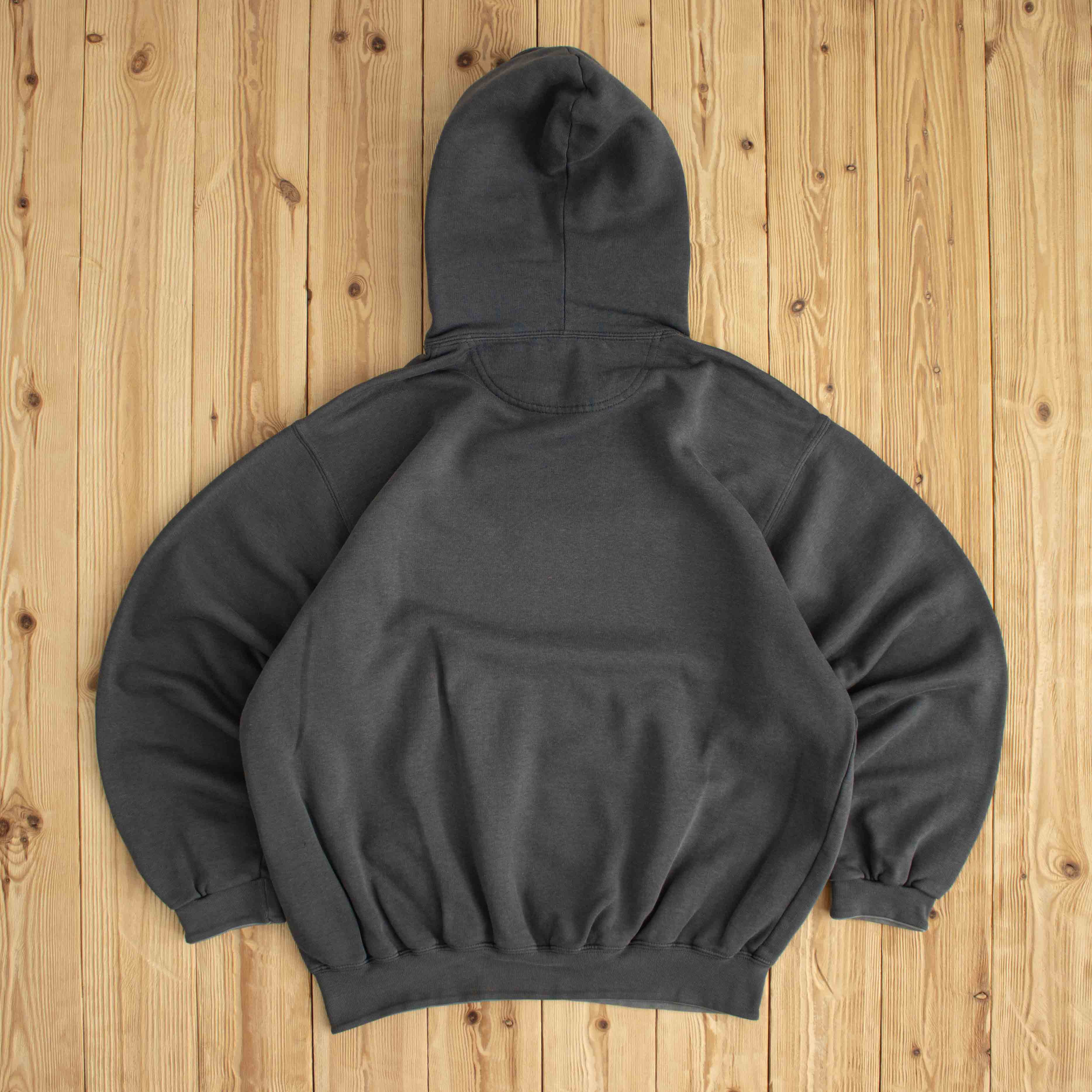 (L) Champion Vintage Embroidered Hoodie Gray