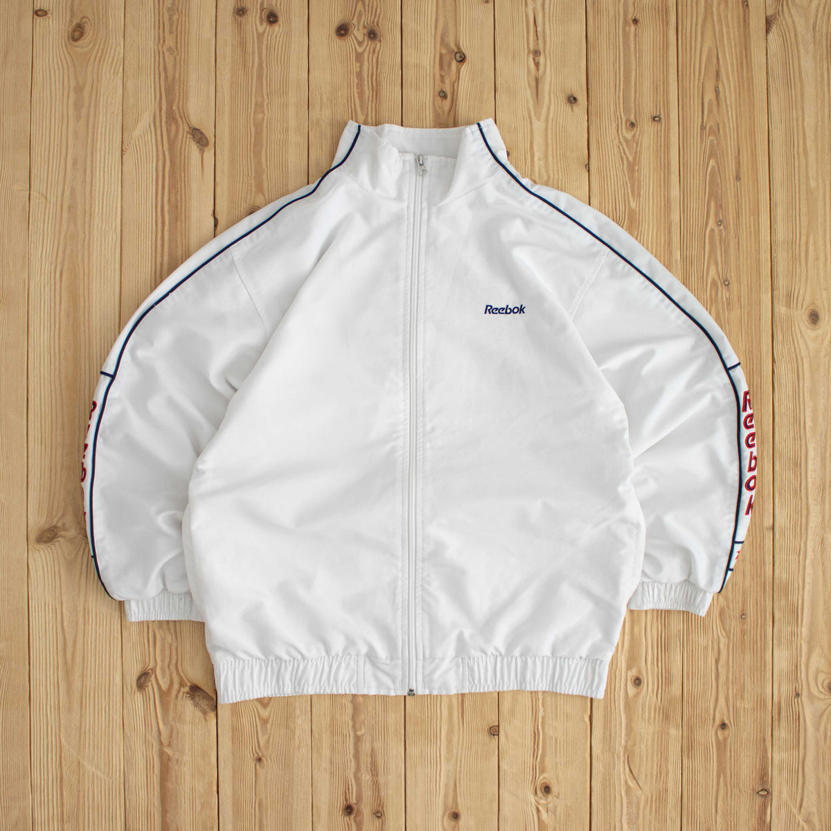 (S) Reebok Vintage Embroidered Jacket White