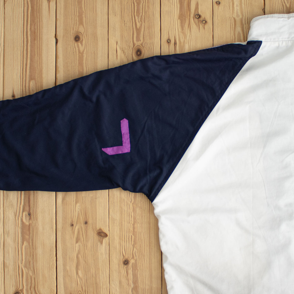 (L) Adidas Vintage Embroidered Jacket Blue White