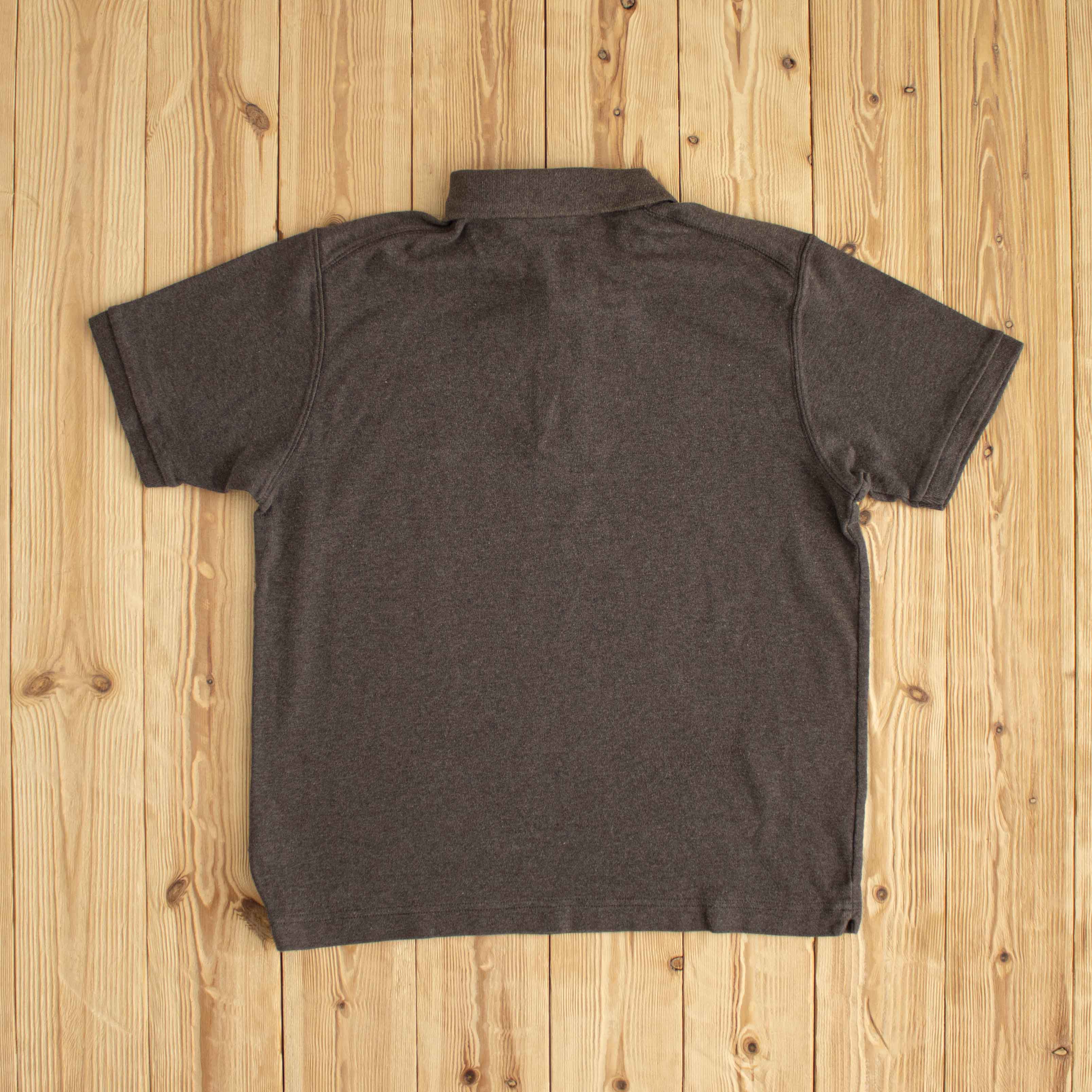 (M) Nike Vintage Essential Embroidered Polo T-Shirt Brown