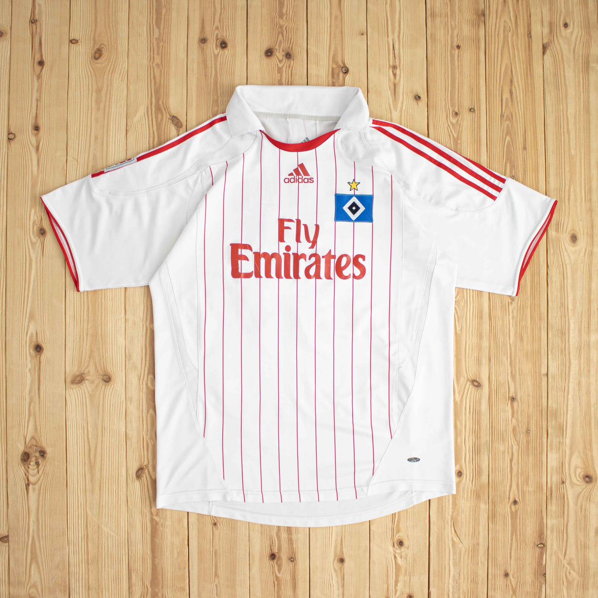 (L/XL) Adidas Hamburg Van Der Voort Vintage T-Shirt White
