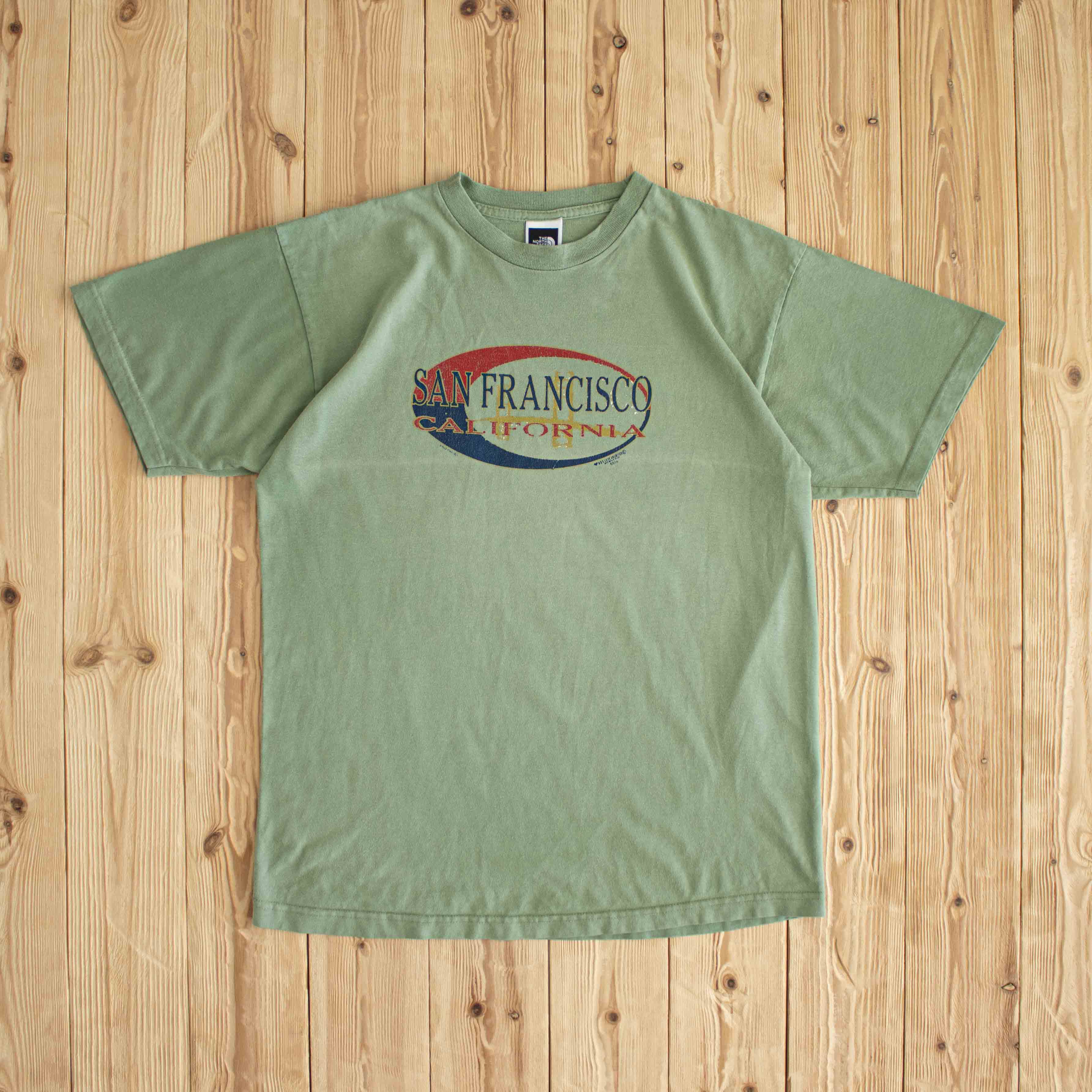 (M) The North Face San Francisco Vintage T-Shirt Green