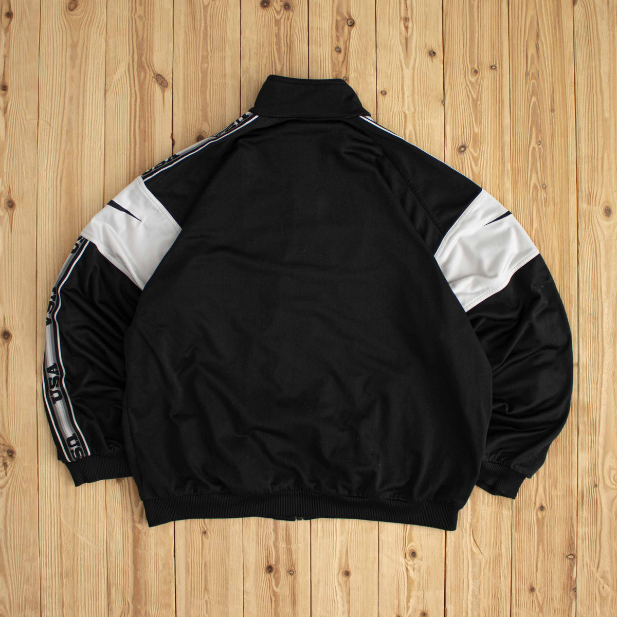 (L) Nike USA Vintage Embroidered Full-Zip Sweatshirt Black