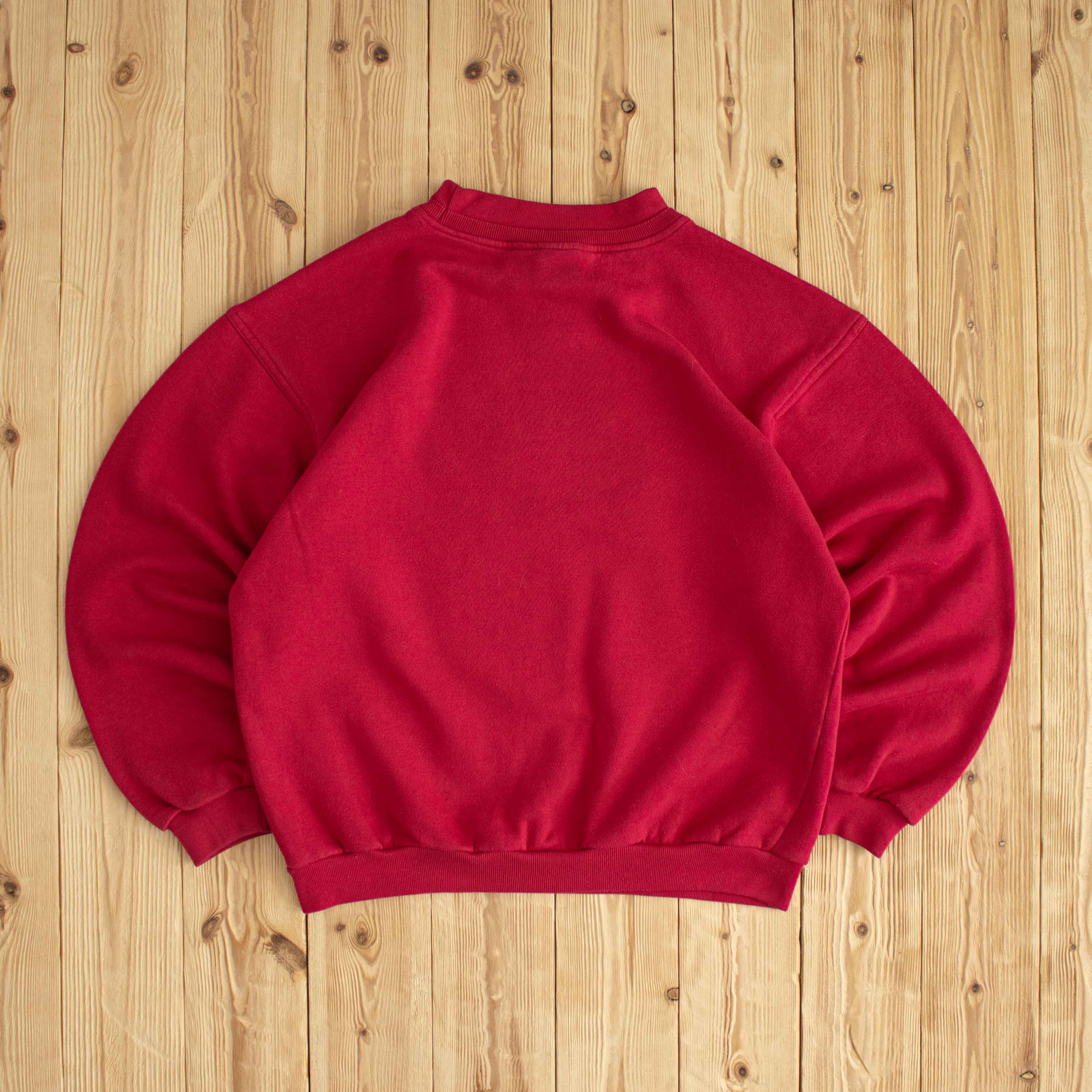 (M) Nike Sports & Fitness Vintage Embroidered Sweatshirt Red