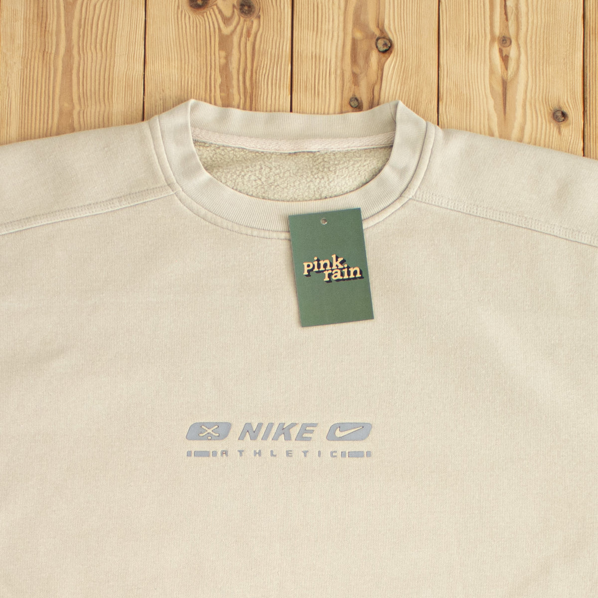 (L) Nike Athletic Vintage Sweatshirt Beige