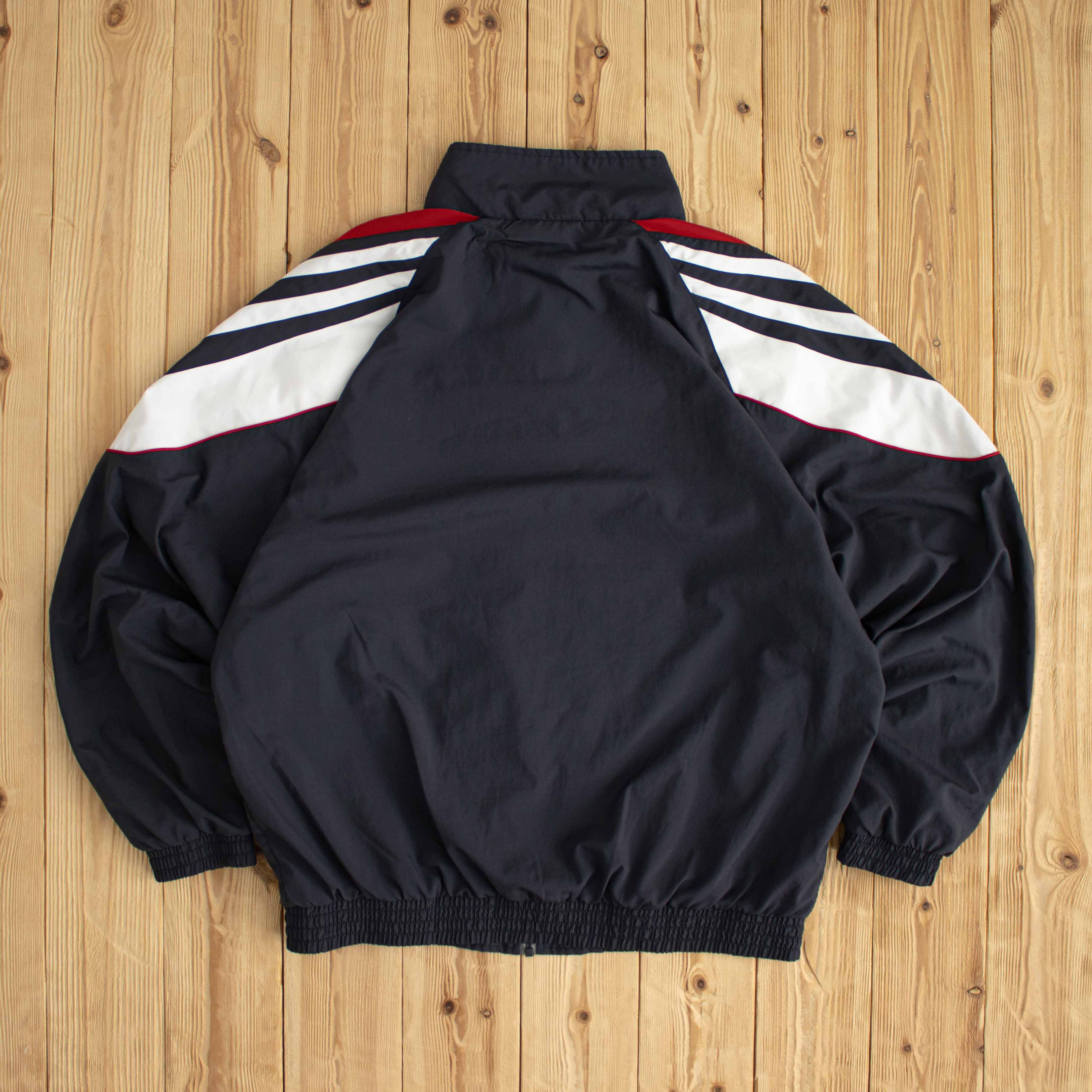 (L/XL) Adidas Vintage Embroidered Jacket Black