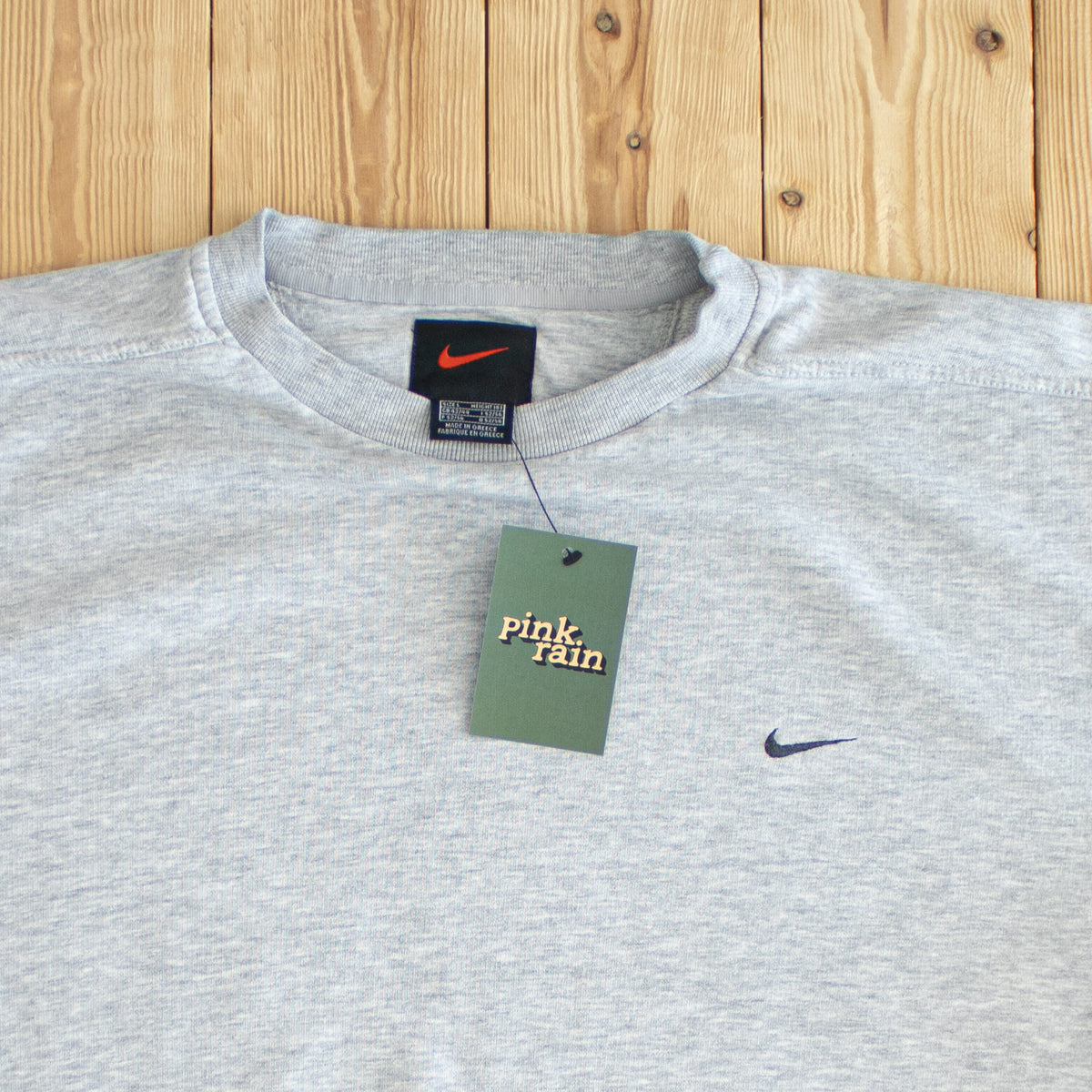 (L) Nike Vintage Essential Embroidered Sweatshirt Gray