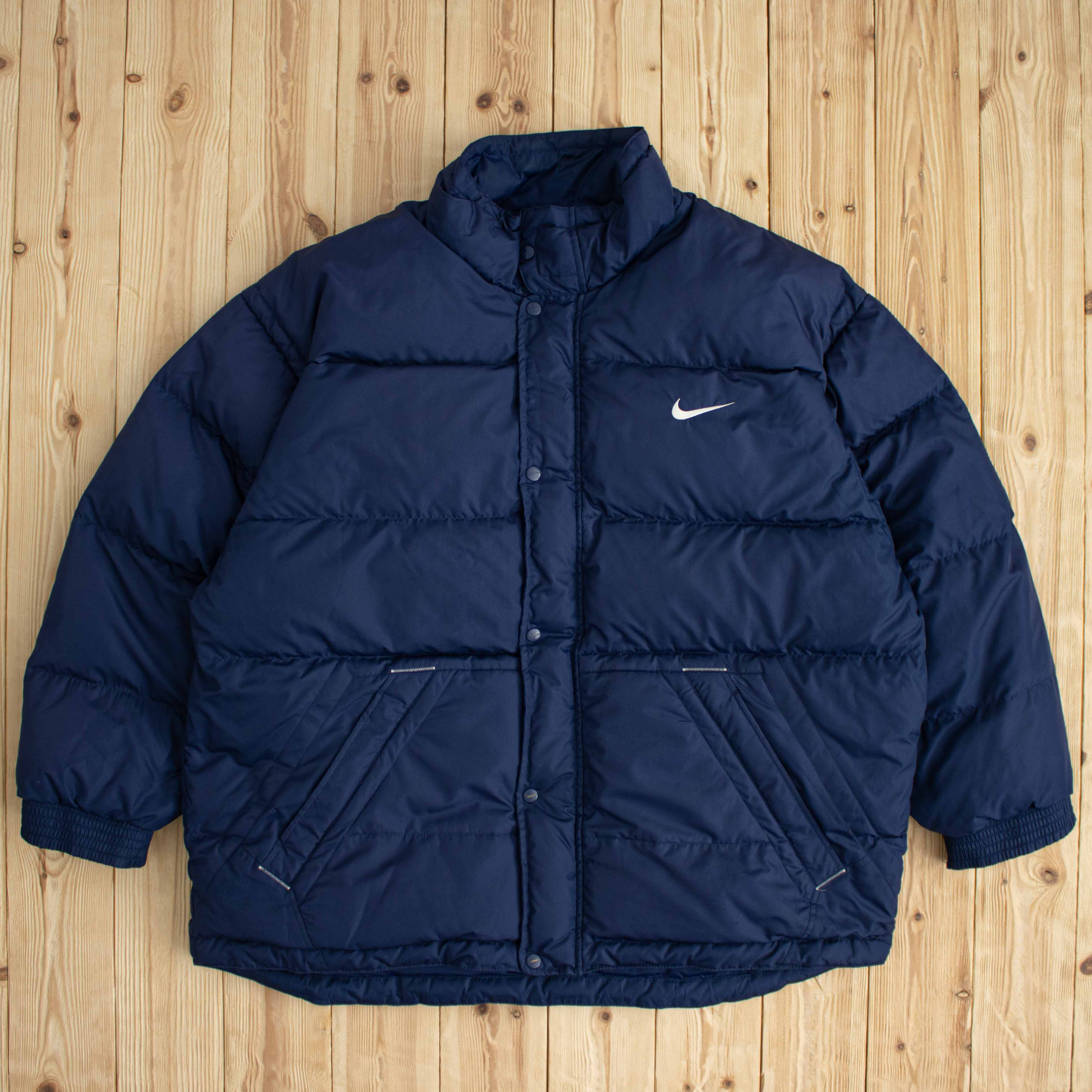 (XL) Vintage Nike Essential Embroidered Puffer Jacket