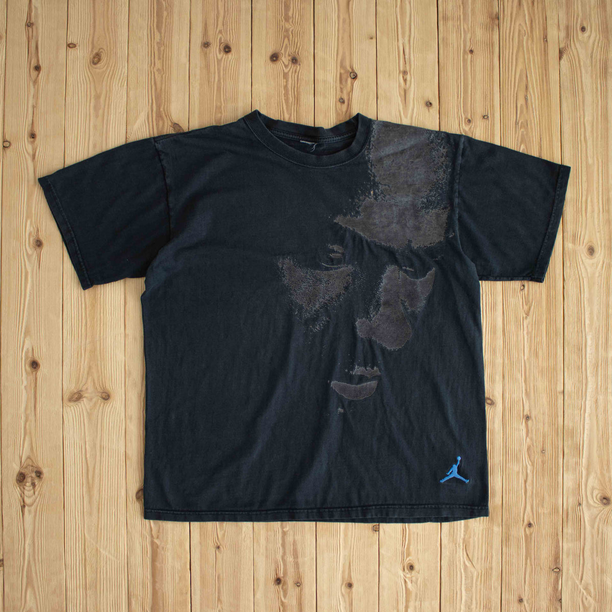 (L/XL) Air Jordan Michael Face Y2K T-Shirt Black